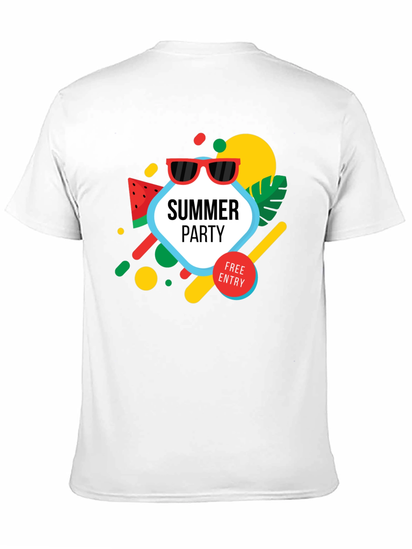 Summer Party Graphic Tee - Black T-Shirt