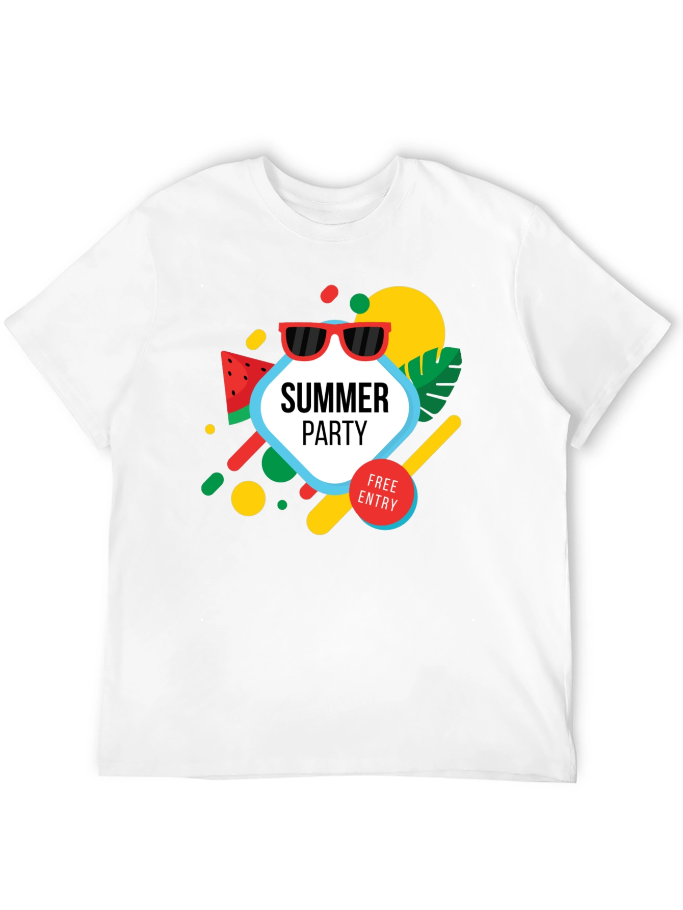Summer Party Graphic Tee - Black T-Shirt