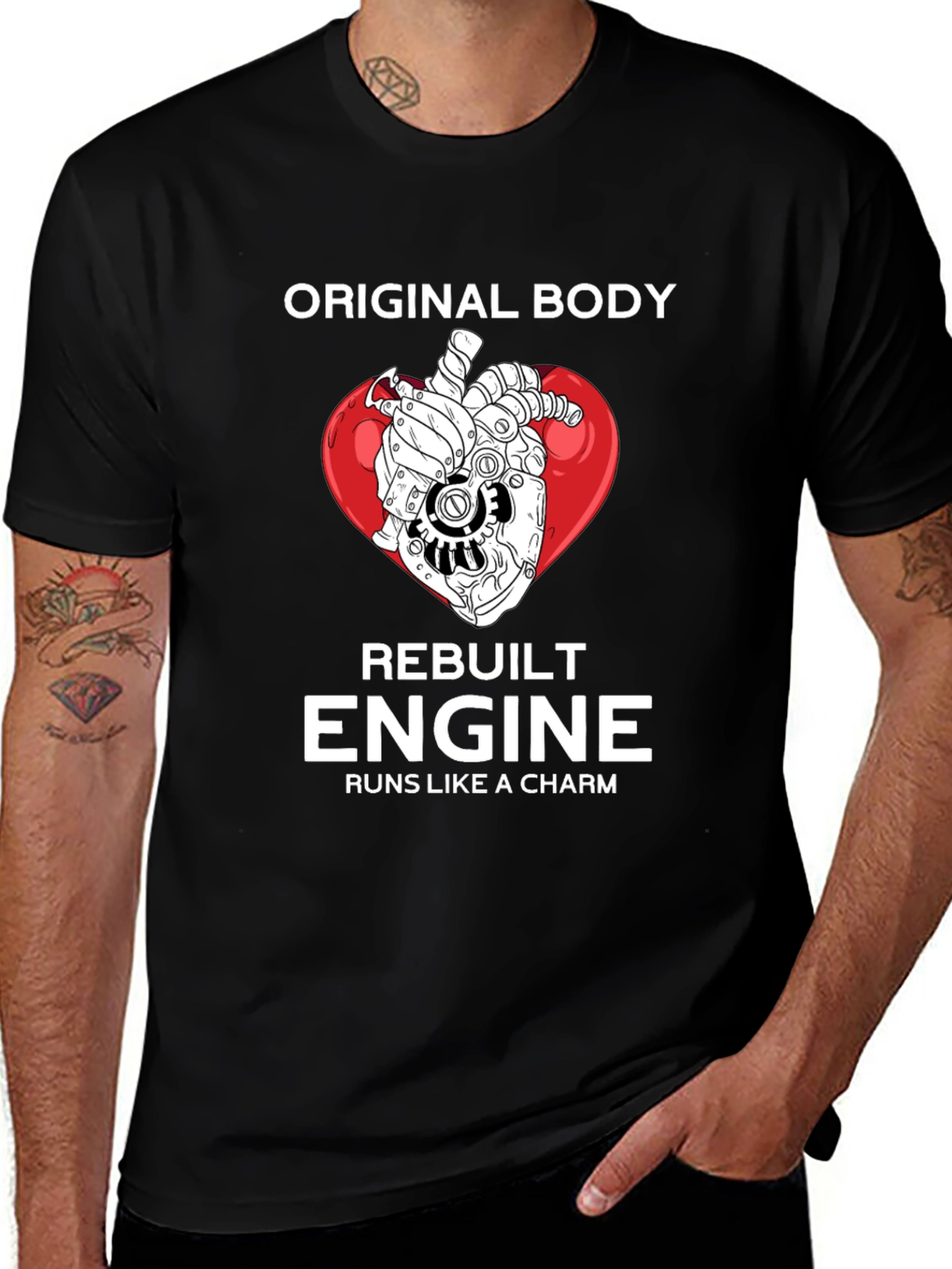 Original Body Rebuilt Engine Graphic T-Shirt