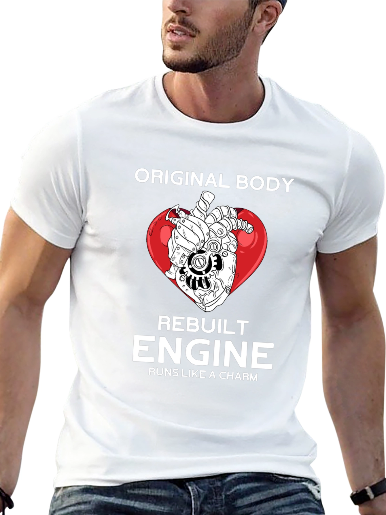 Original Body Rebuilt Engine Graphic T-Shirt
