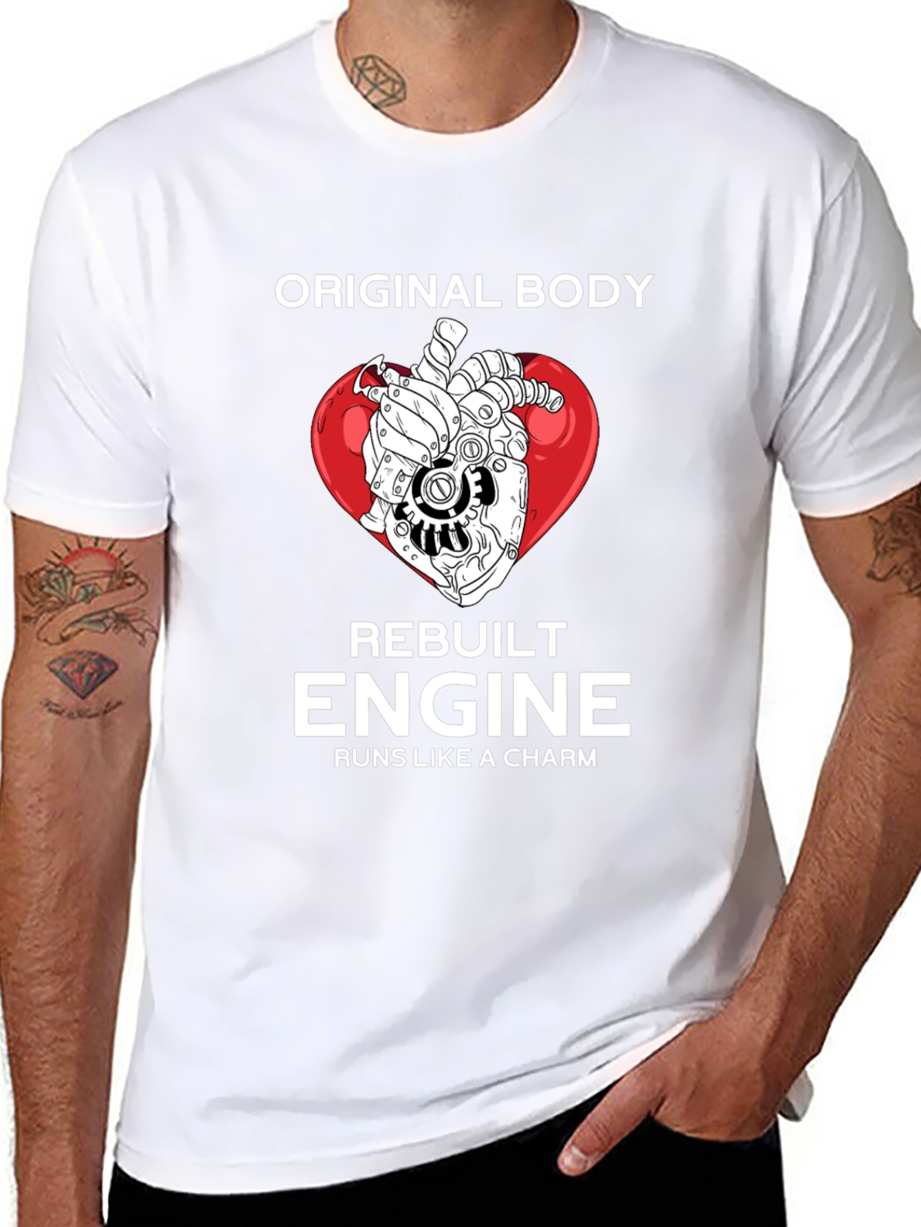 Original Body Rebuilt Engine Graphic T-Shirt