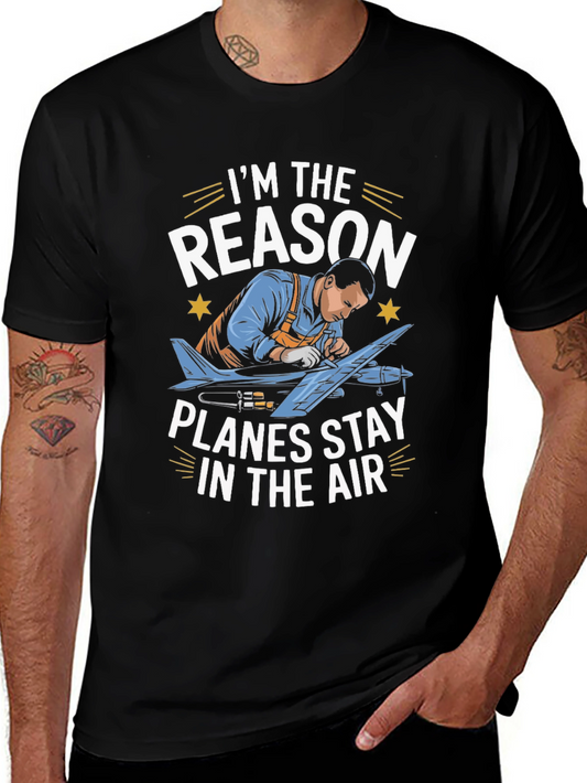 Aircraft Mechanic T-Shirt - Planes Stay In The Air