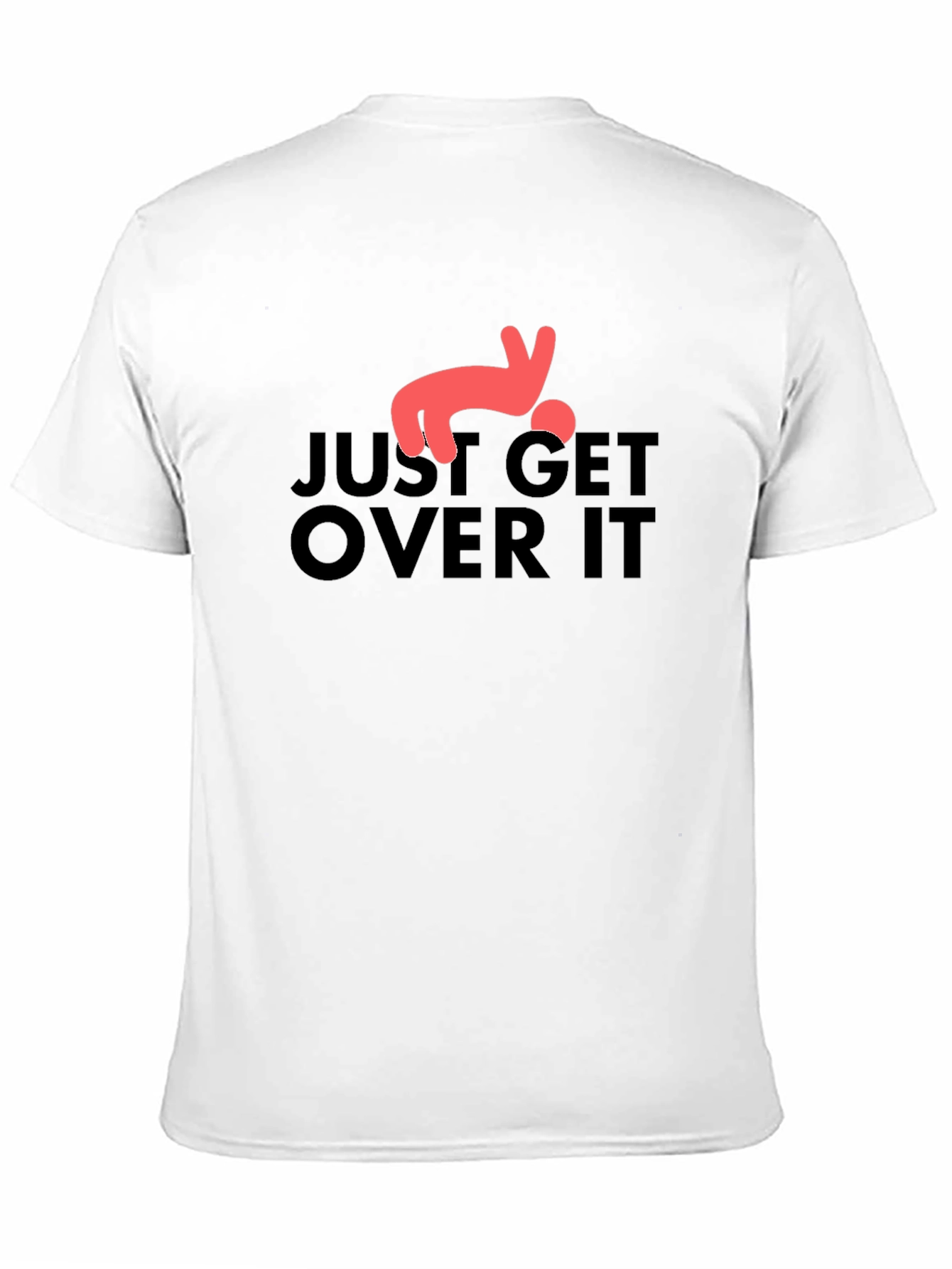 Just Get Over It T-Shirt Funny Falling Man Tee