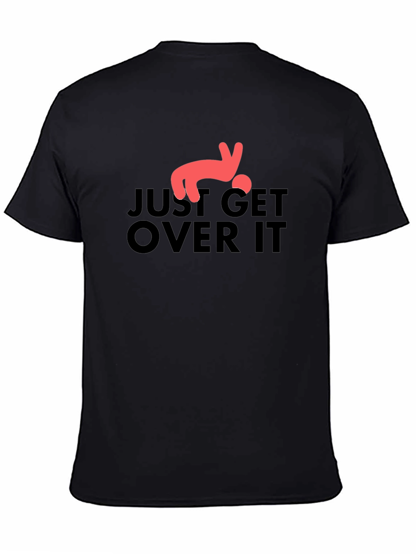 Just Get Over It T-Shirt Funny Falling Man Tee