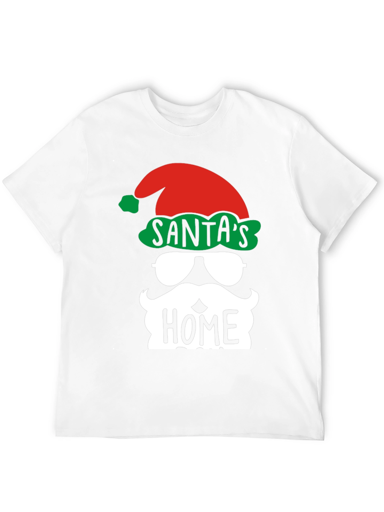 Santas Home Christmas T-Shirt