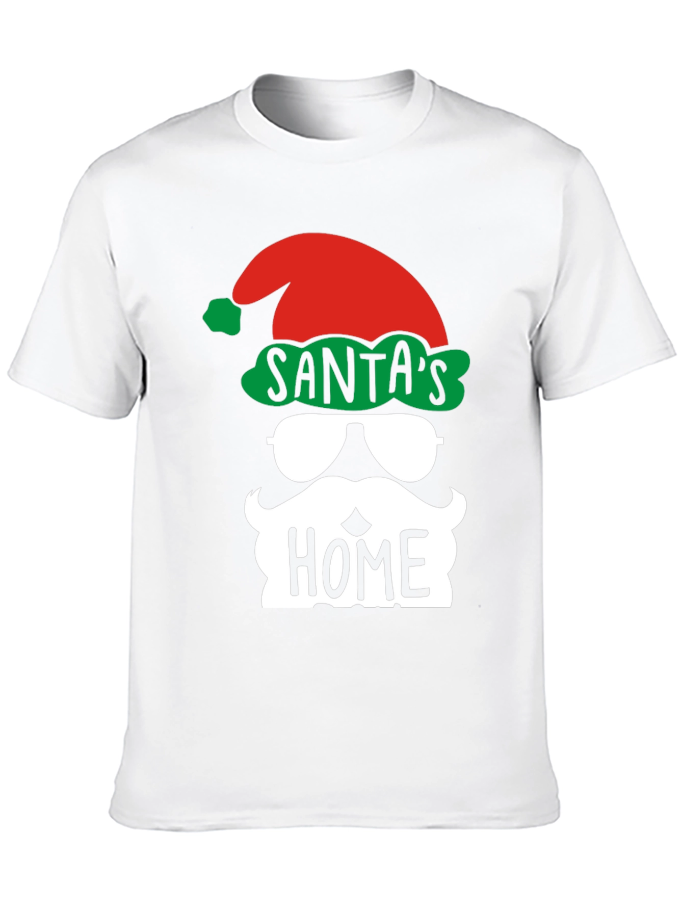 Santas Home Christmas T-Shirt