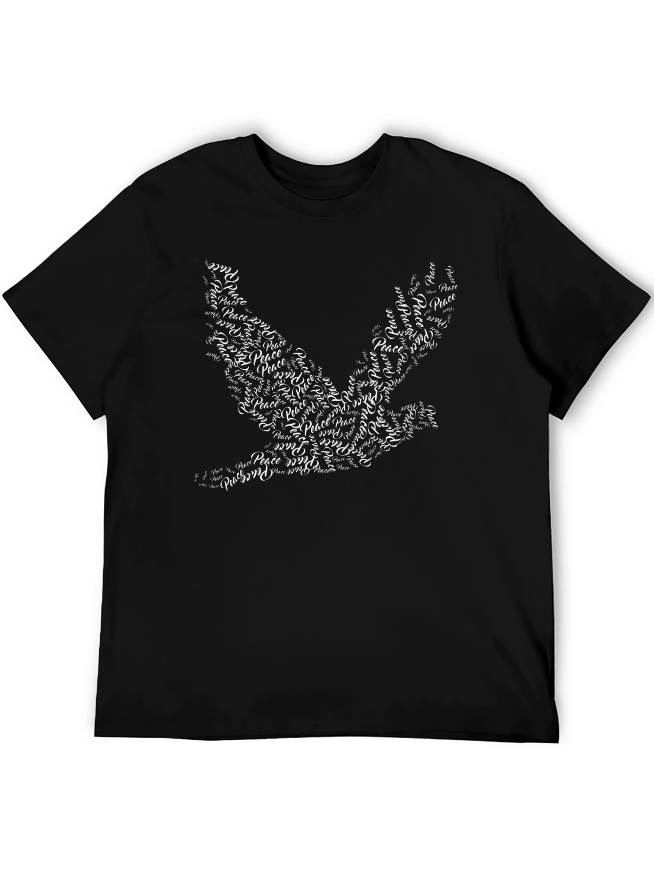 Peace Dove Graphic Tee - Black T-Shirt