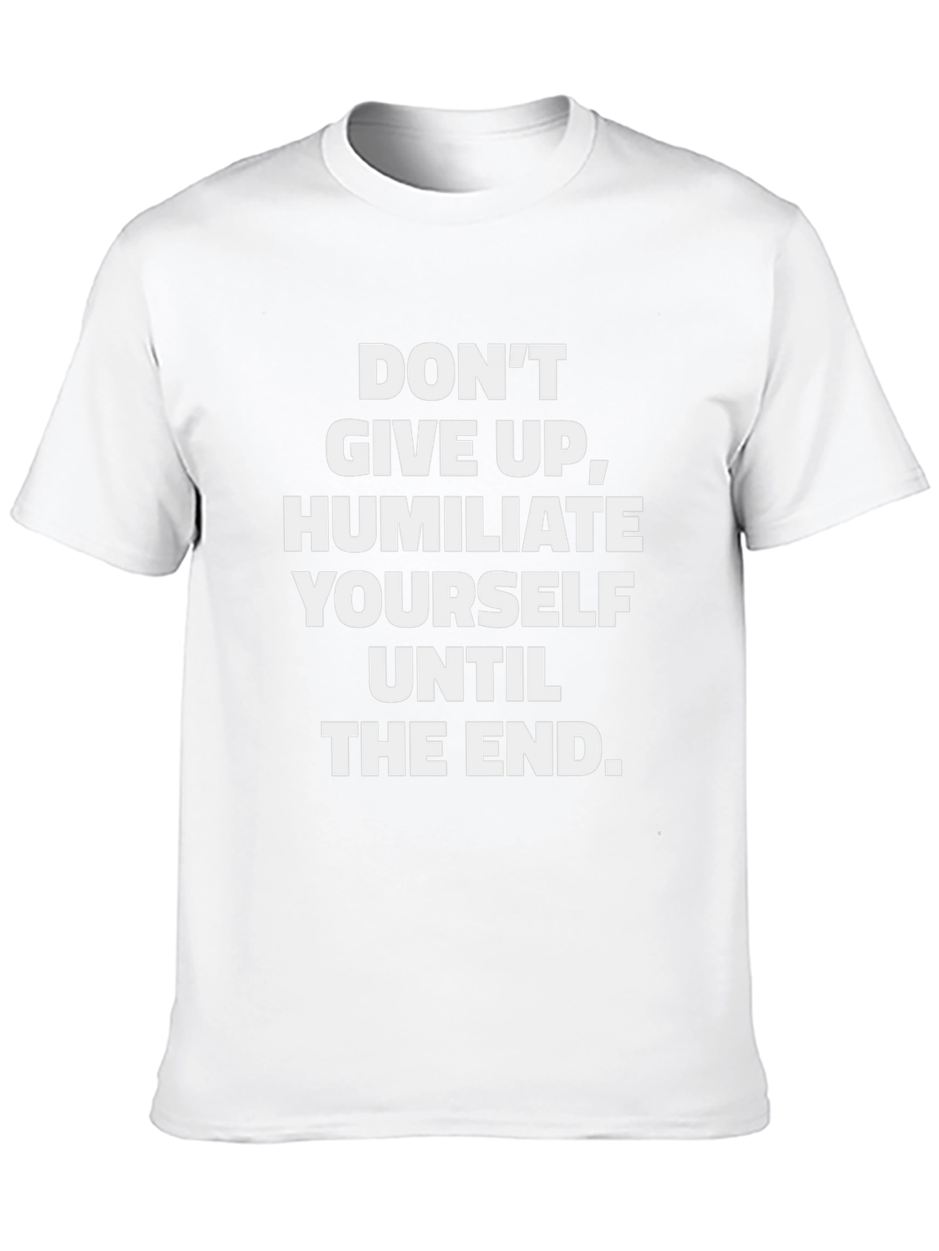 Humorous Slogan Graphic Tee - Black
