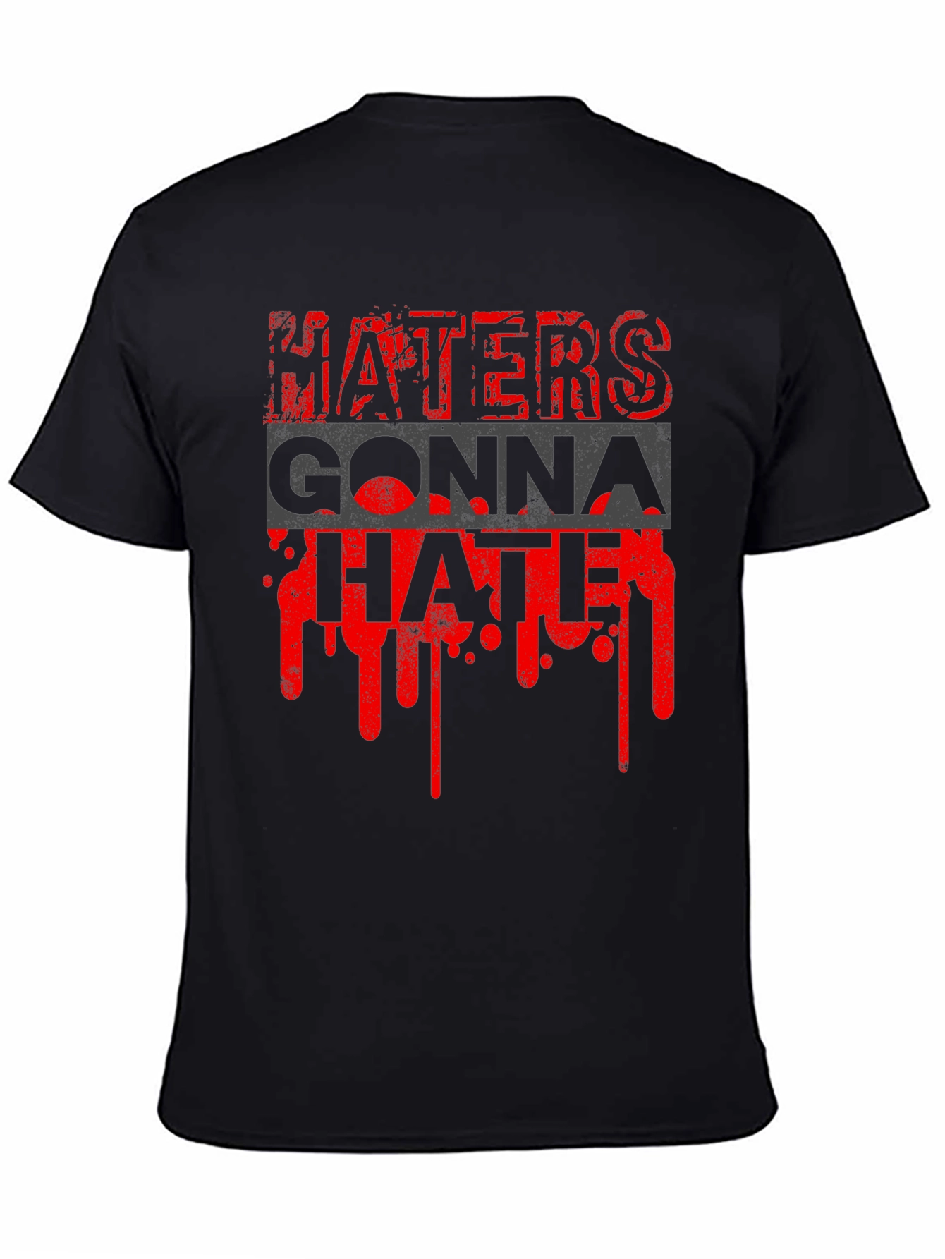 Haters Gonna Hate Graphic Tee - Mens Black T-Shirt