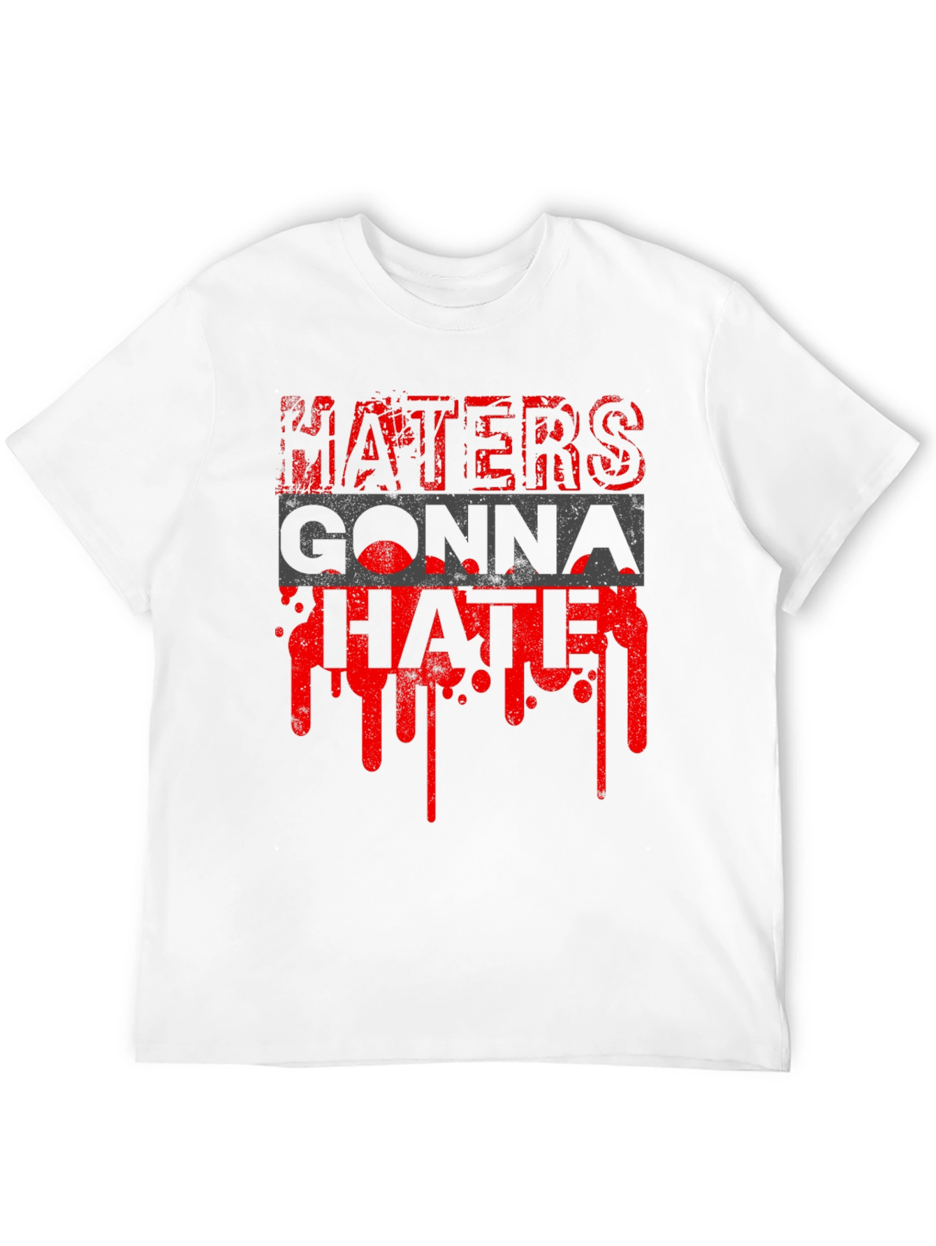 Haters Gonna Hate Graphic Tee - Mens Black T-Shirt