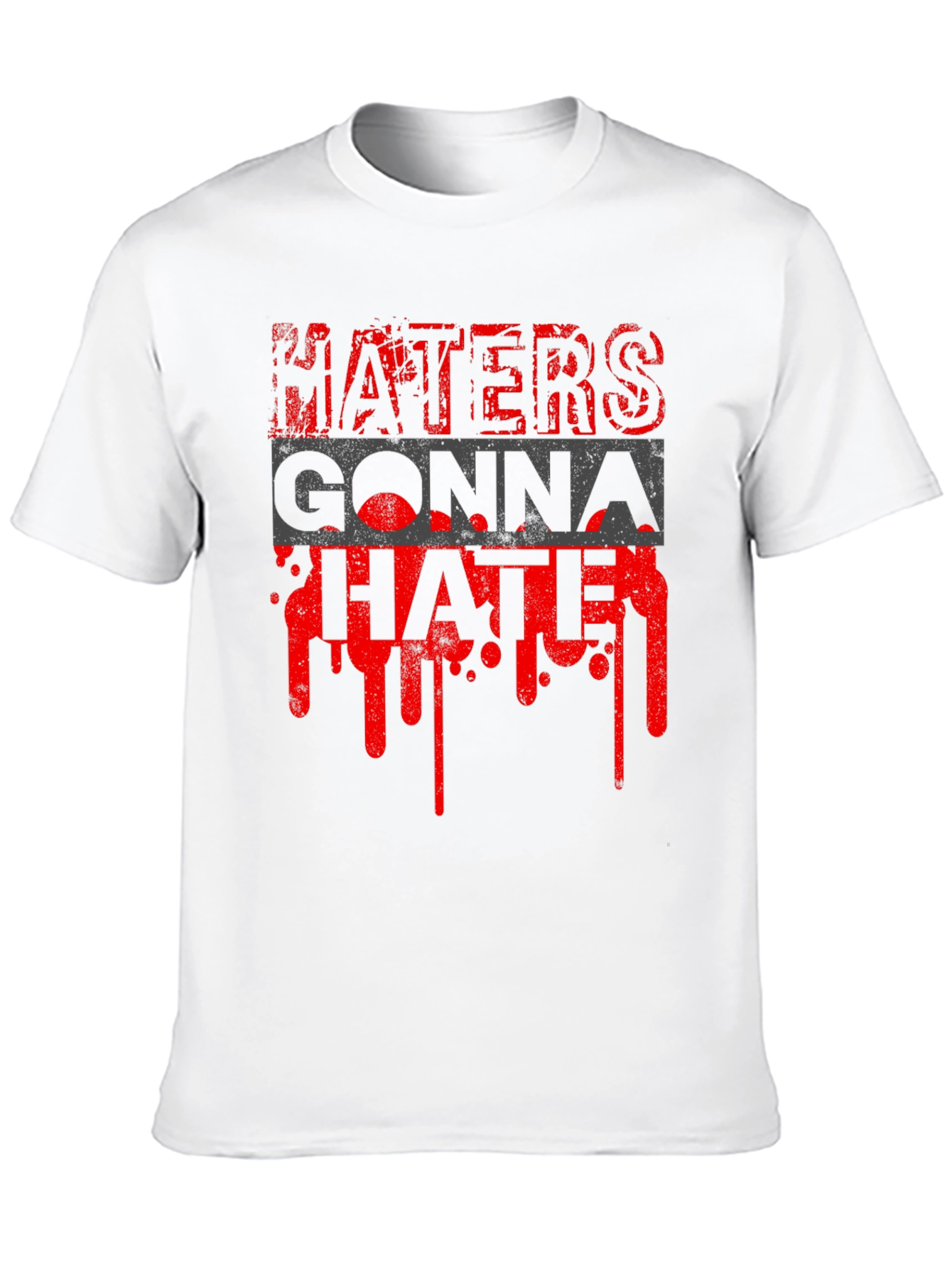 Haters Gonna Hate Graphic Tee - Mens Black T-Shirt