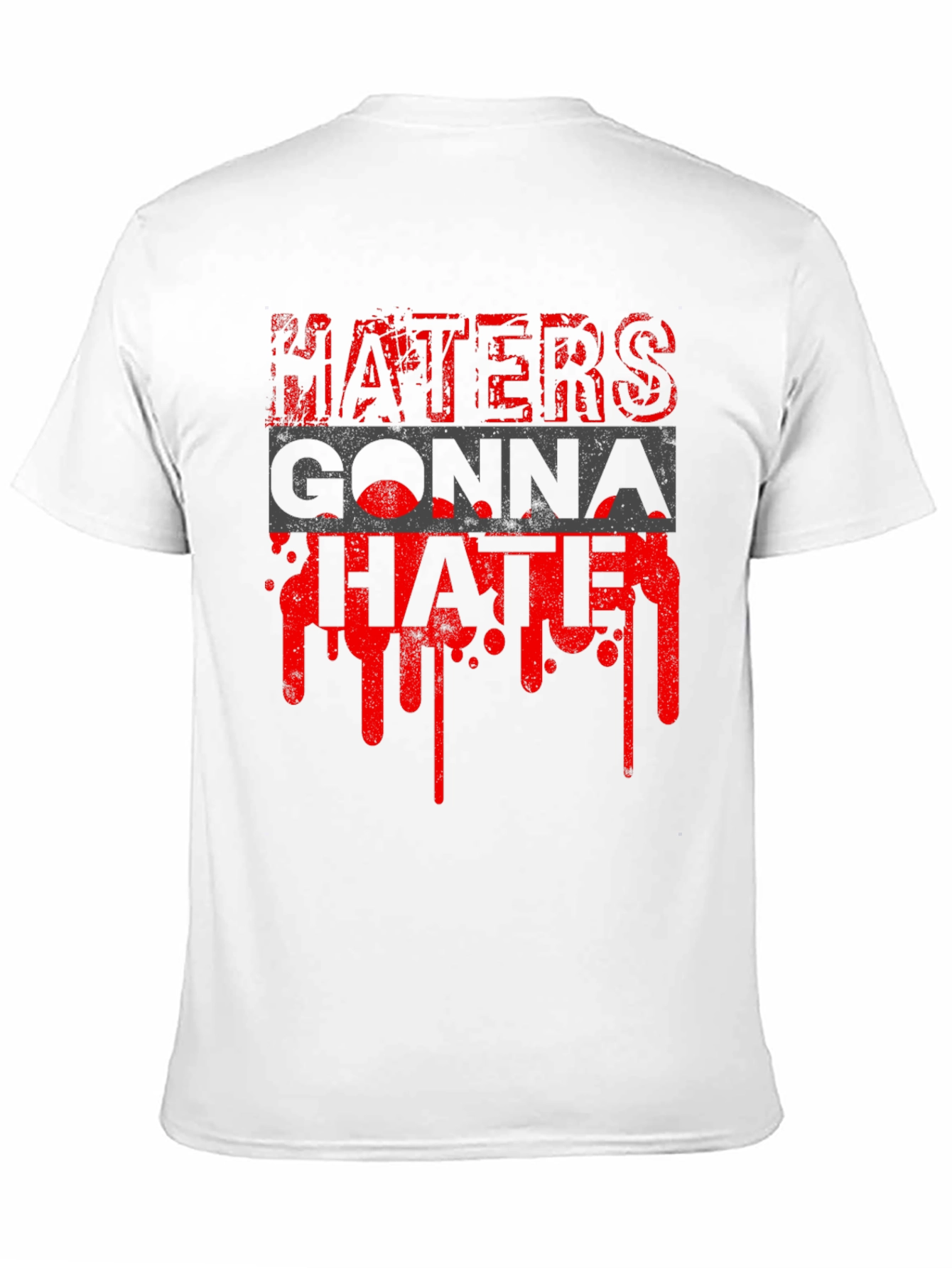 Haters Gonna Hate Graphic Tee - Mens Black T-Shirt