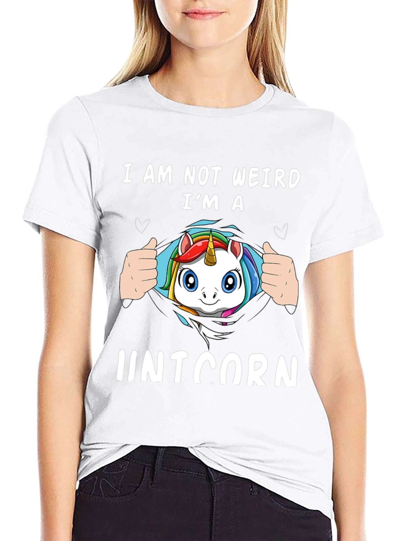 Im a Unicorn Black T-Shirt