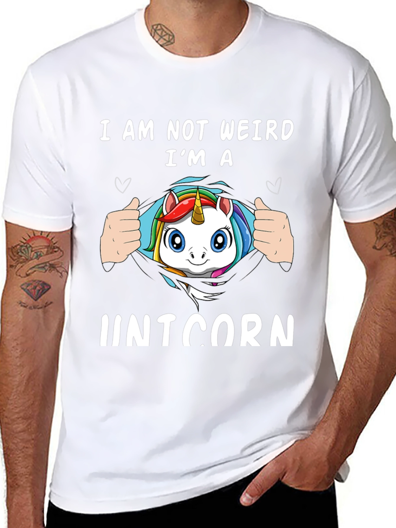 Im a Unicorn Black T-Shirt