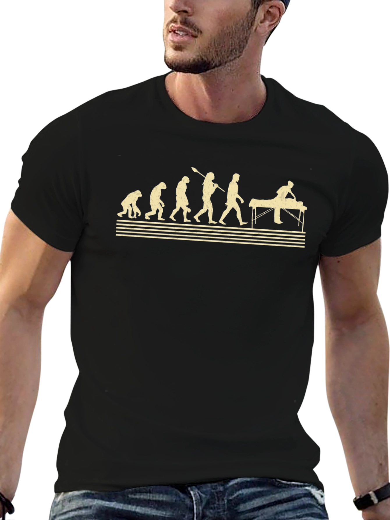 Evolution of Massage Therapist Funny T-Shirt