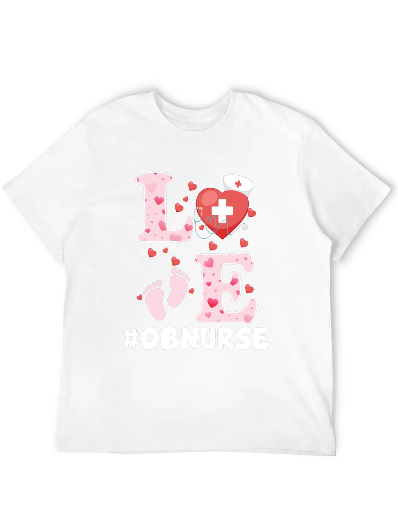 OB Nurse Love Heartbeat Shirt