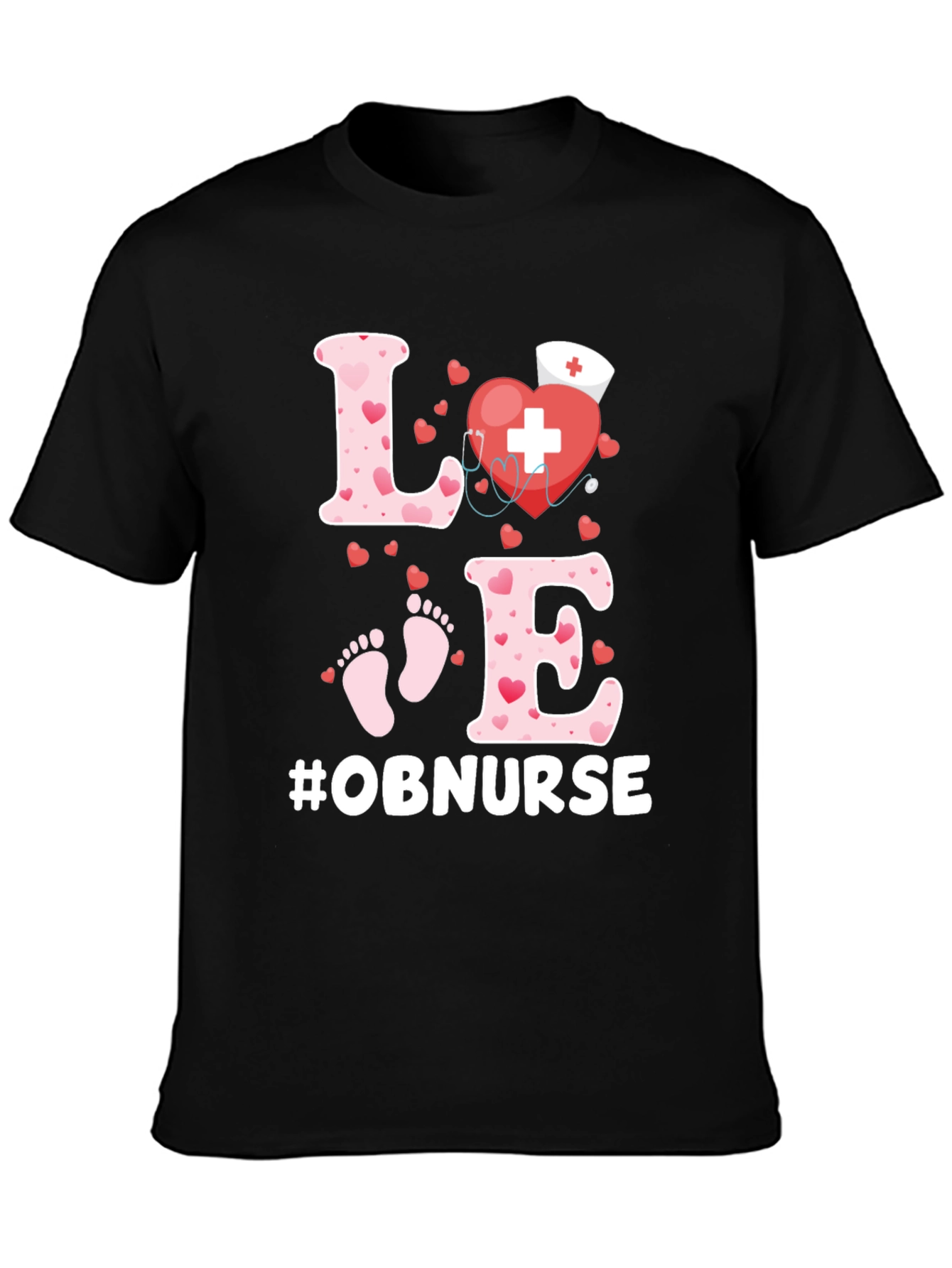 OB Nurse Love Heartbeat Shirt