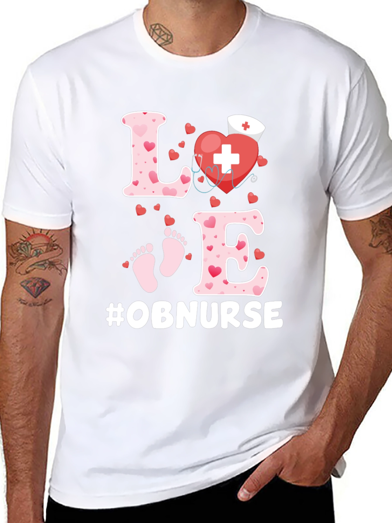 OB Nurse Love Heartbeat Shirt