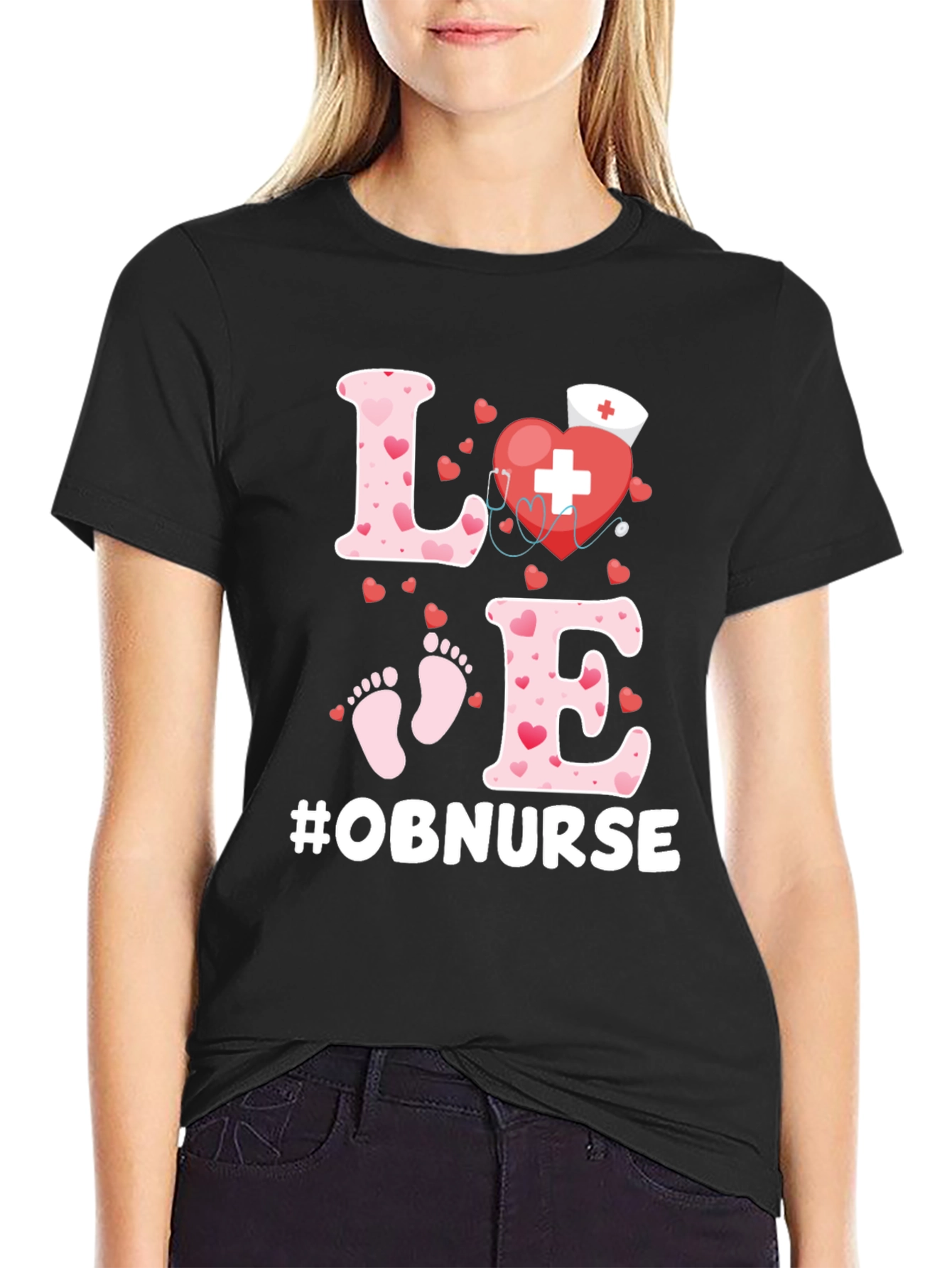 OB Nurse Love Heartbeat Shirt