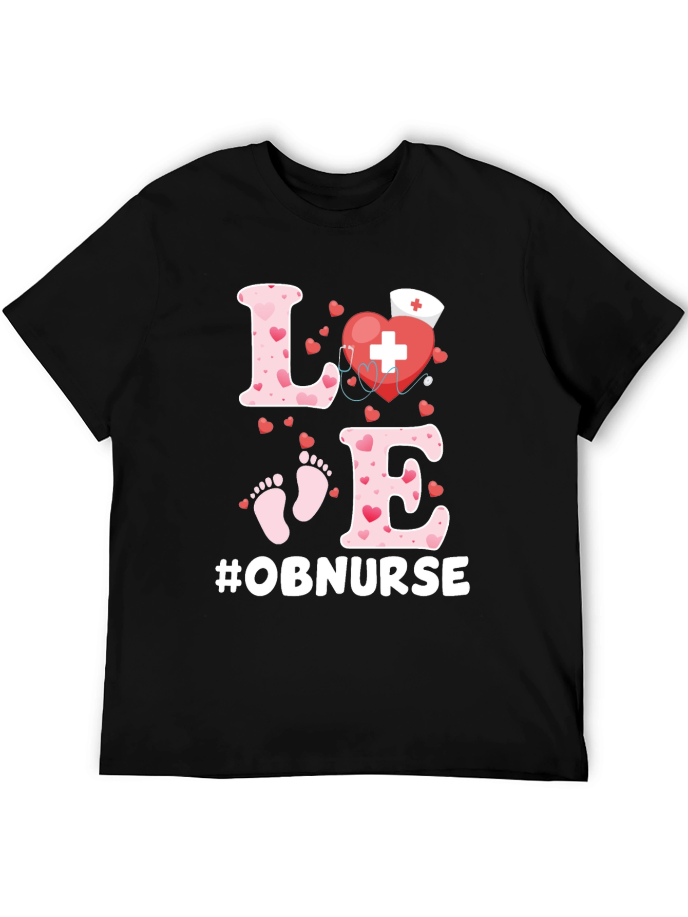 OB Nurse Love Heartbeat Shirt