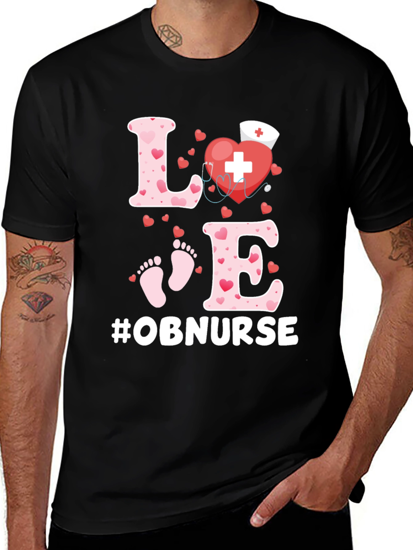 OB Nurse Love Heartbeat Shirt