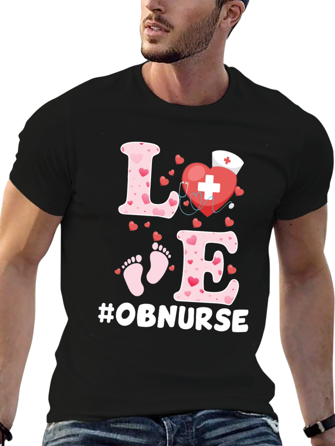 OB Nurse Love Heartbeat Shirt