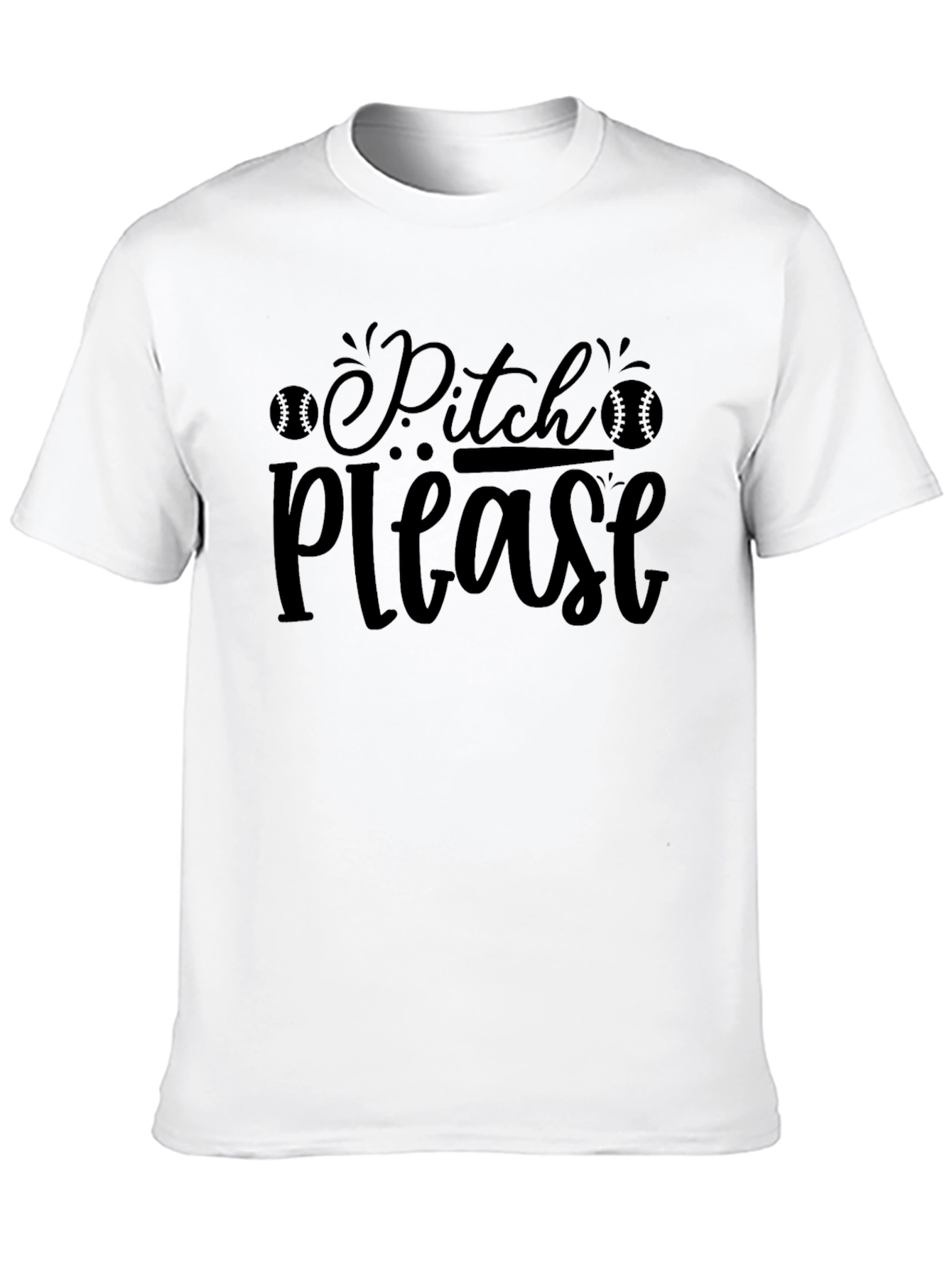 Pitch Please T-Shirt - Baseball Fan Tee