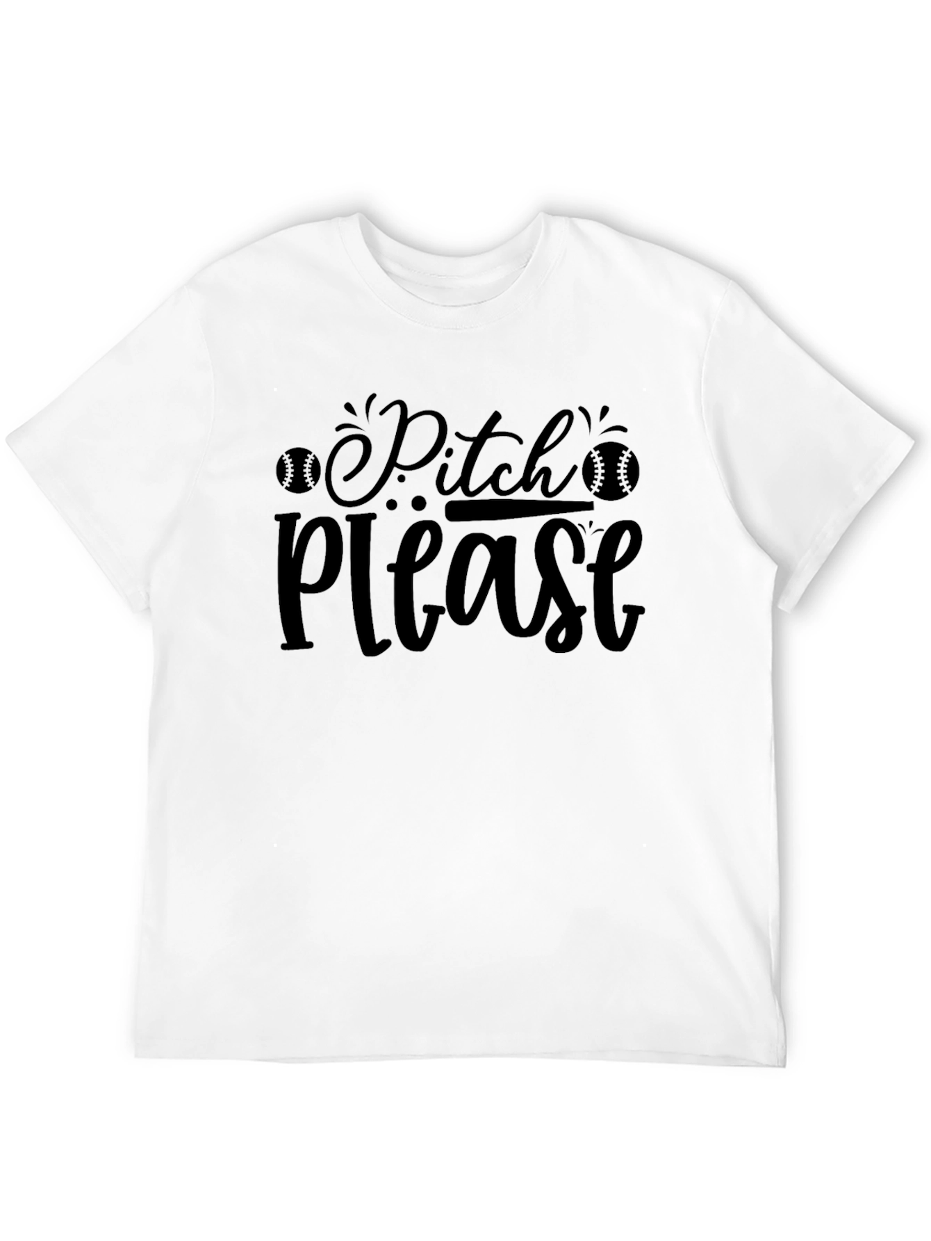 Pitch Please T-Shirt - Baseball Fan Tee