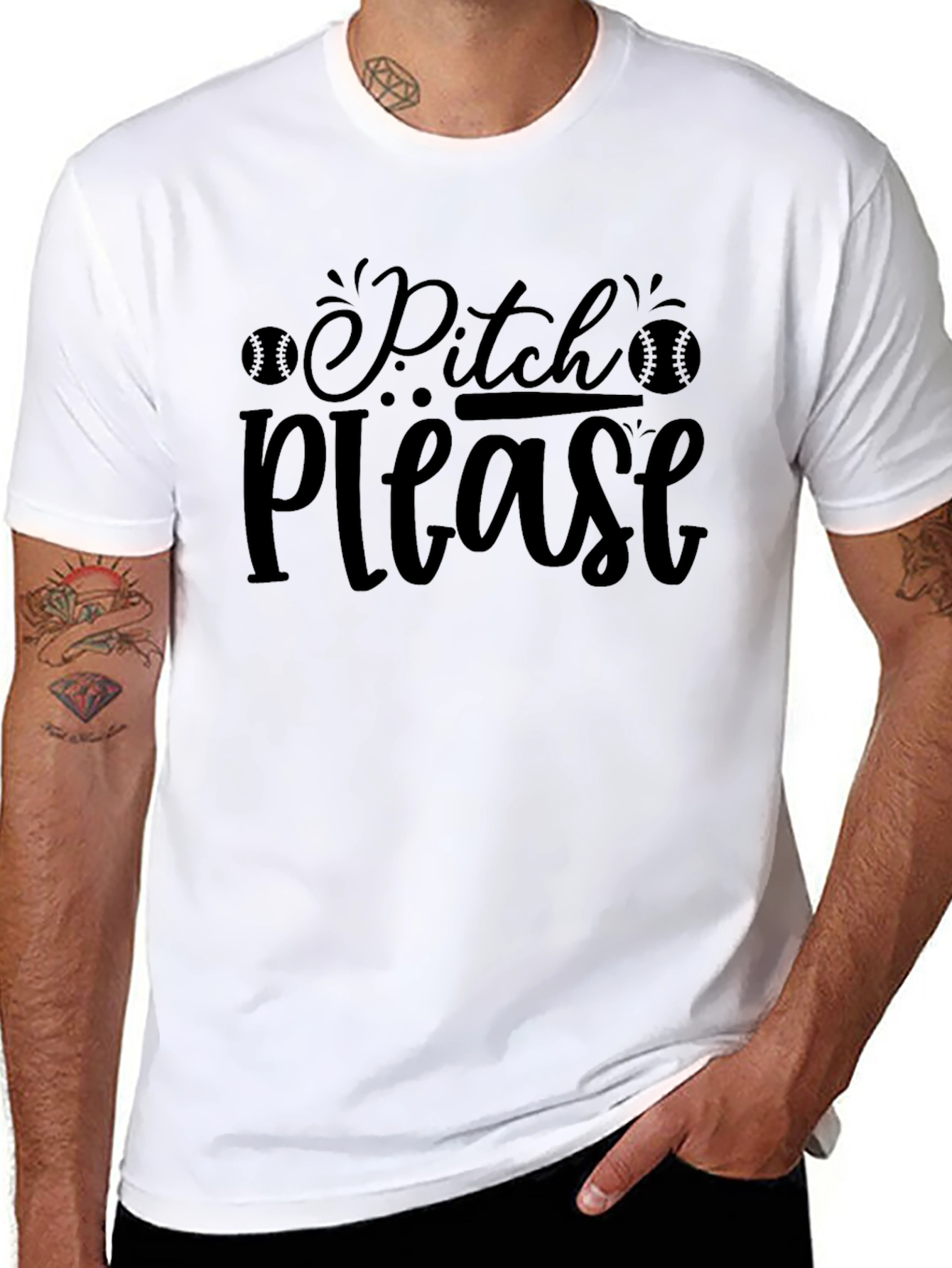 Pitch Please T-Shirt - Baseball Fan Tee
