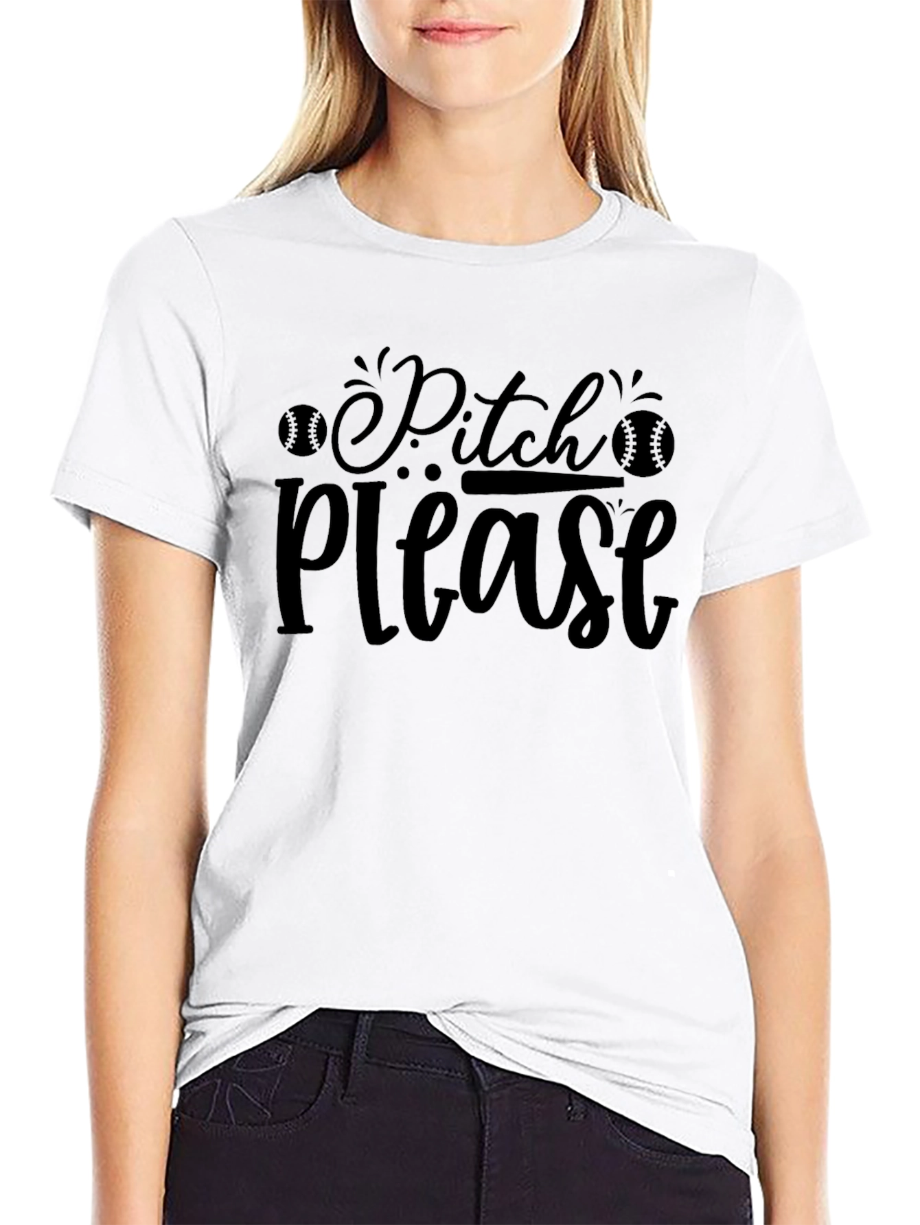 Pitch Please T-Shirt - Baseball Fan Tee