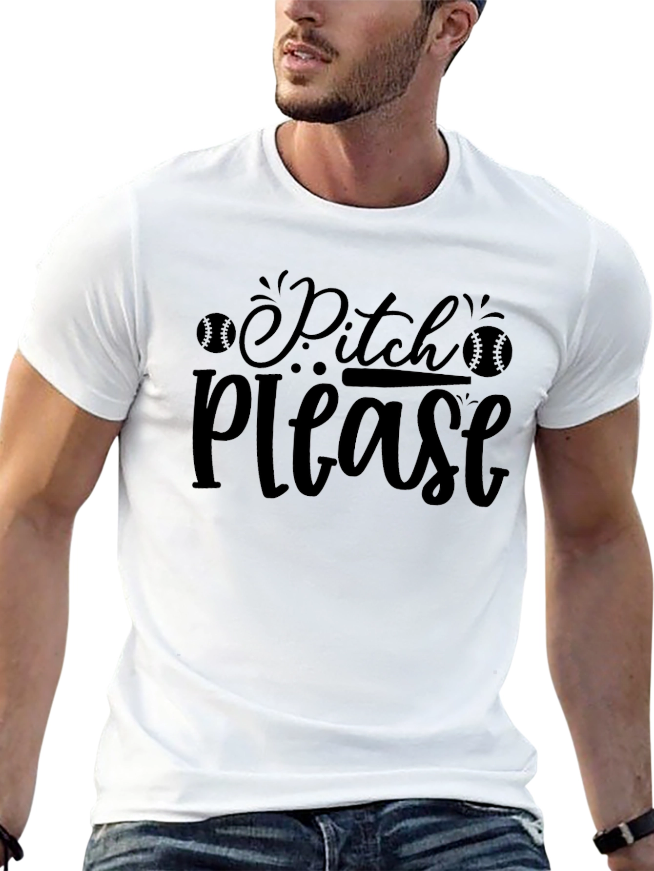 Pitch Please T-Shirt - Baseball Fan Tee