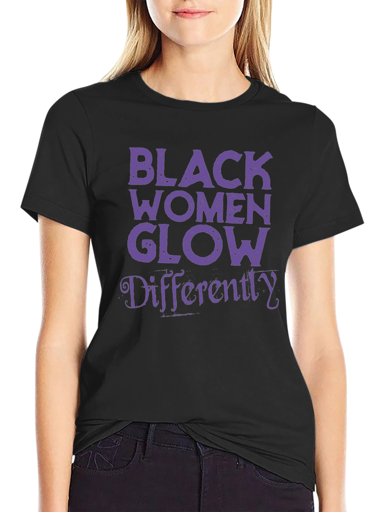 Black Women Glow Differently T-Shirt