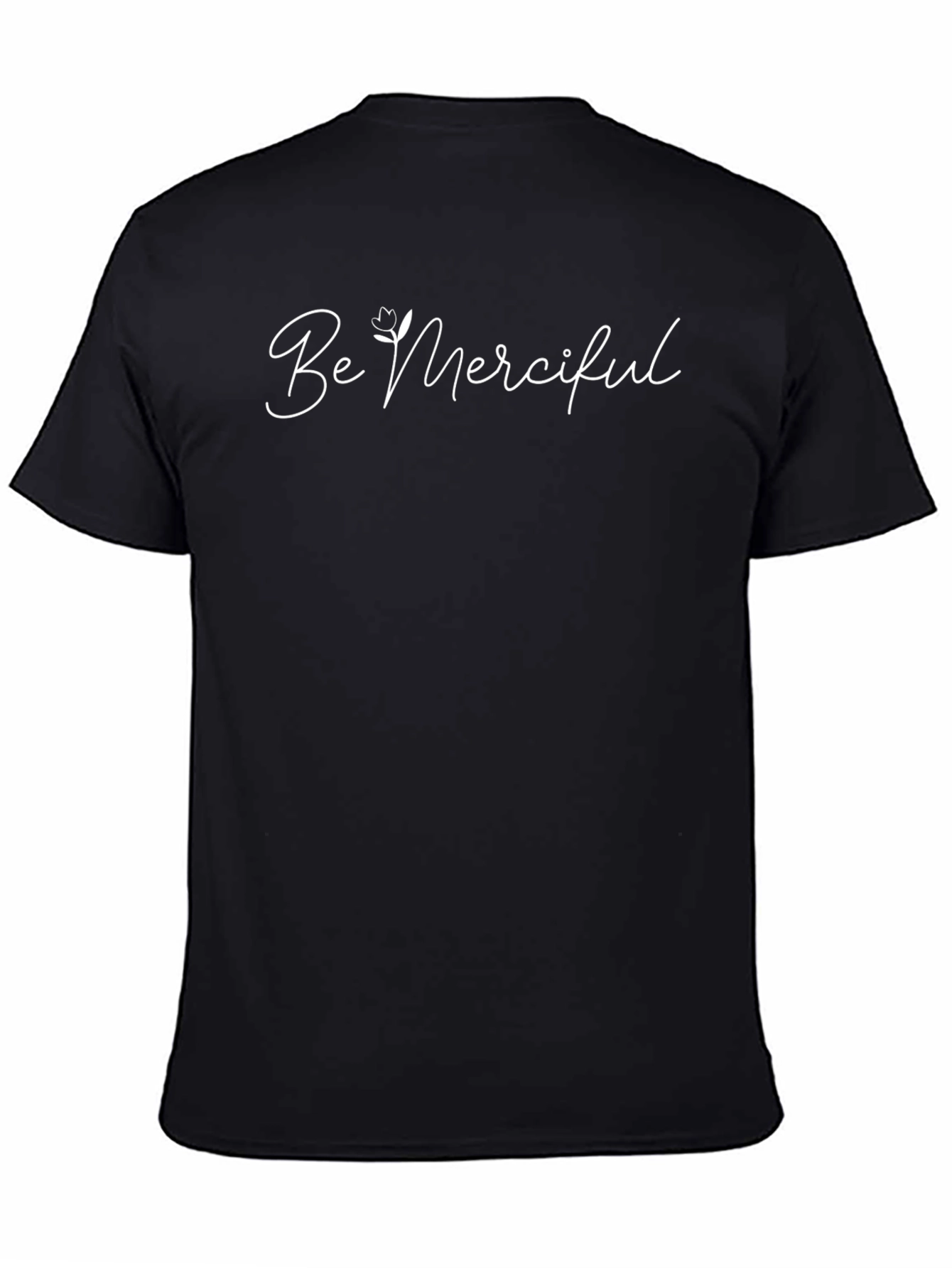 Be Merciful Black Graphic Tee - Stylish Casual Wear