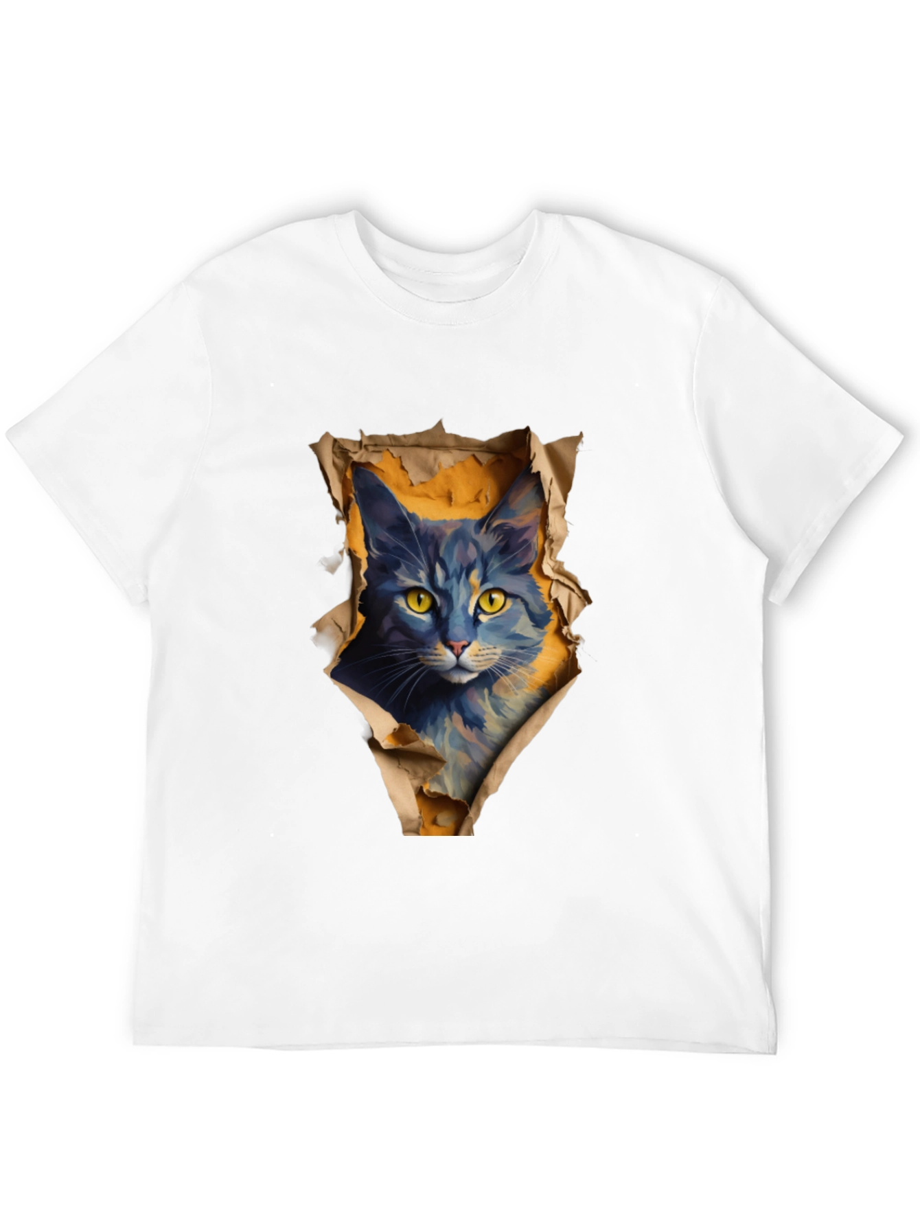 Cat Graphic Black T-Shirt
