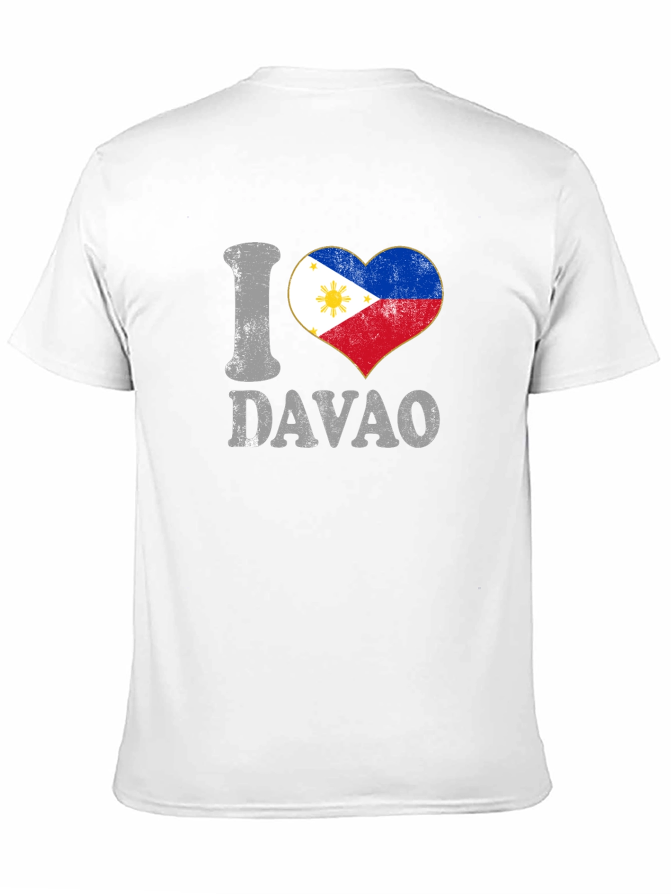 I Love Davao Philippines Heart Flag T-Shirt