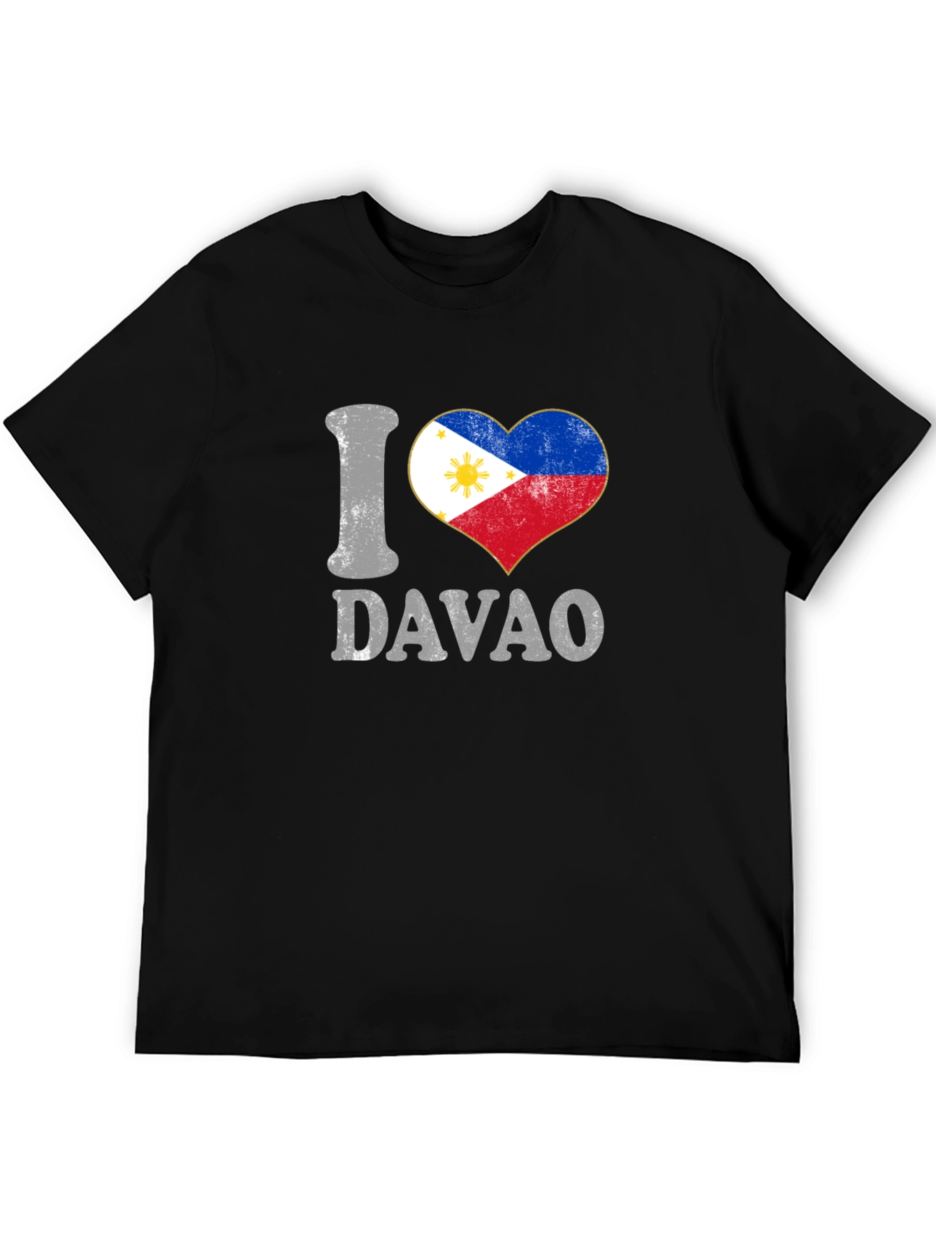 I Love Davao Philippines Heart Flag T-Shirt