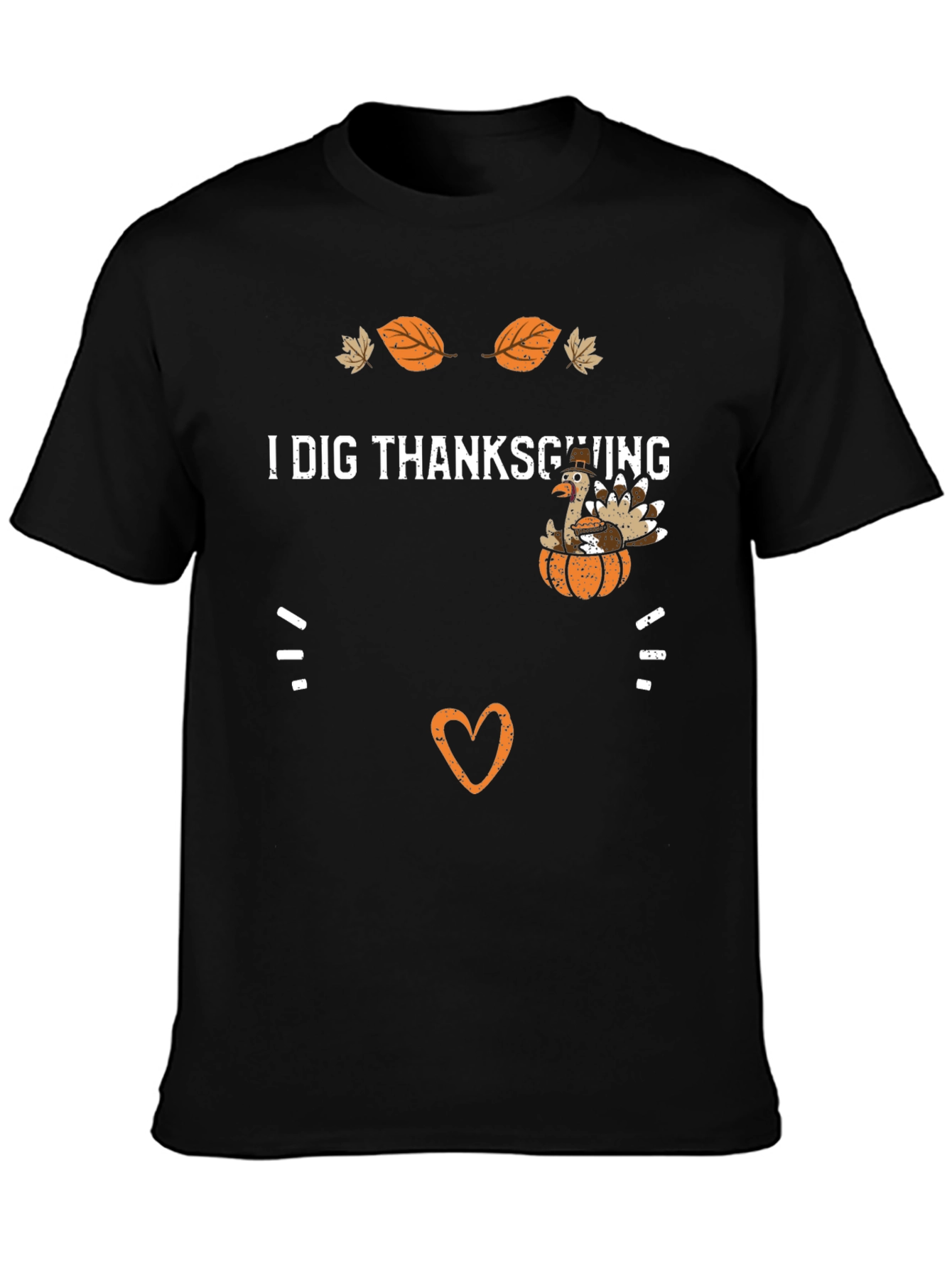 Thanksgiving Turkey Graphic Tee - I Dig Thanksgiving