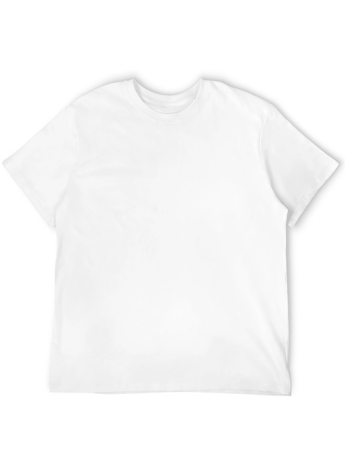 Mens Solid Black Crew Neck T-Shirt