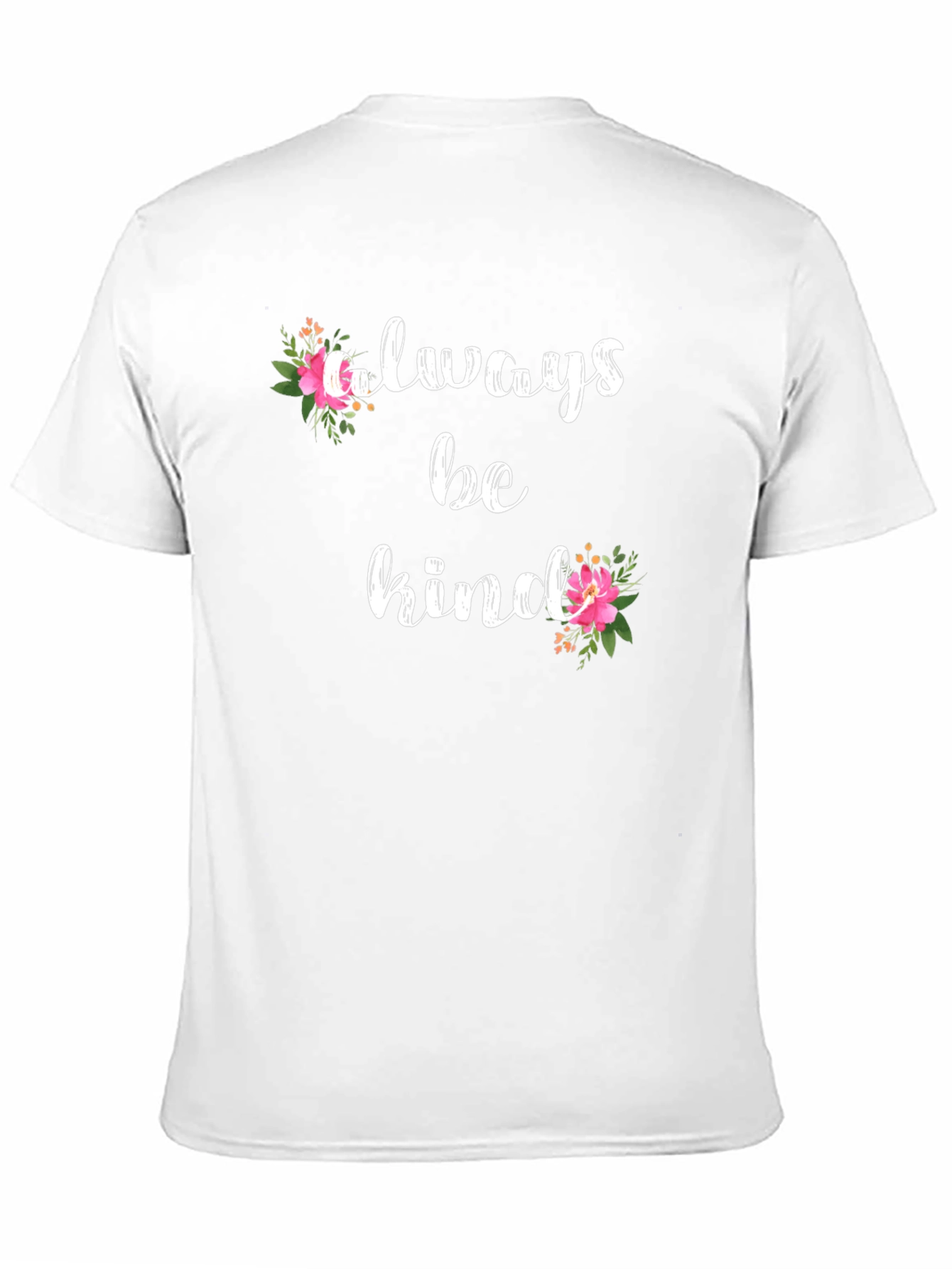 Always Be Kind Floral Graphic Tee - Black