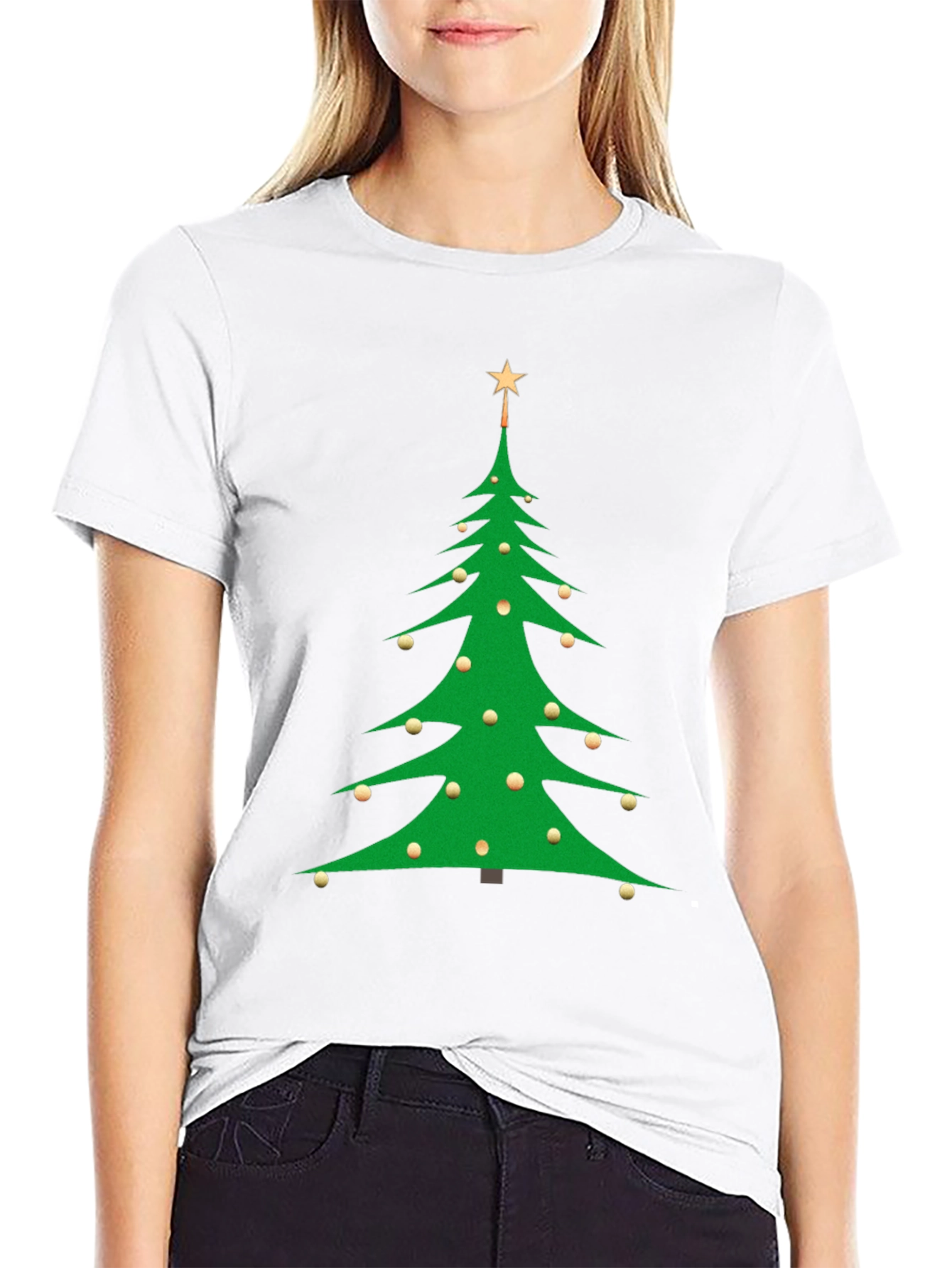 Festive Christmas Tree Graphic Tee