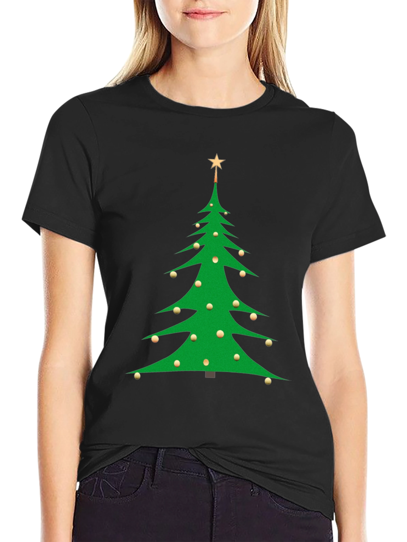 Festive Christmas Tree Graphic Tee
