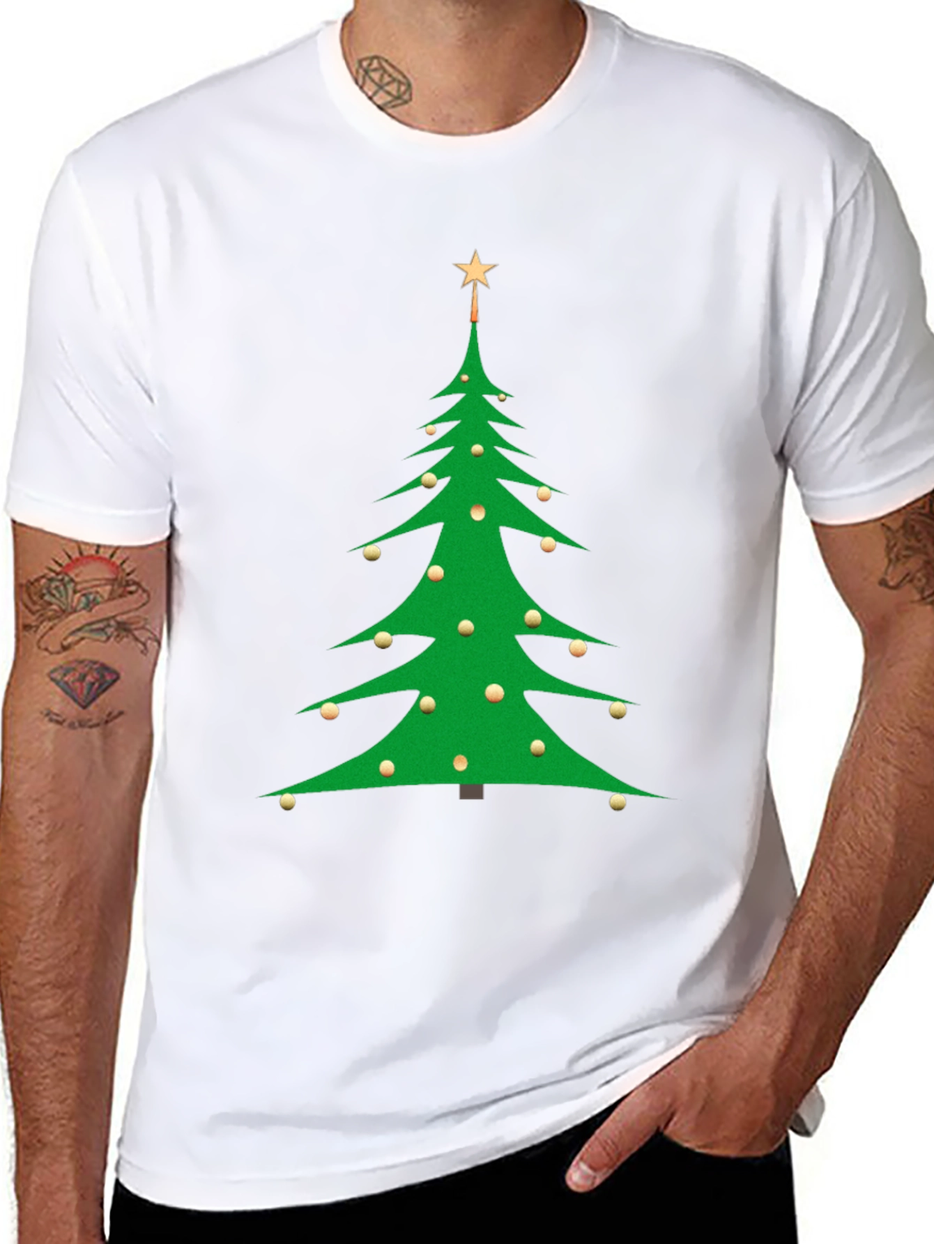 Festive Christmas Tree Graphic Tee