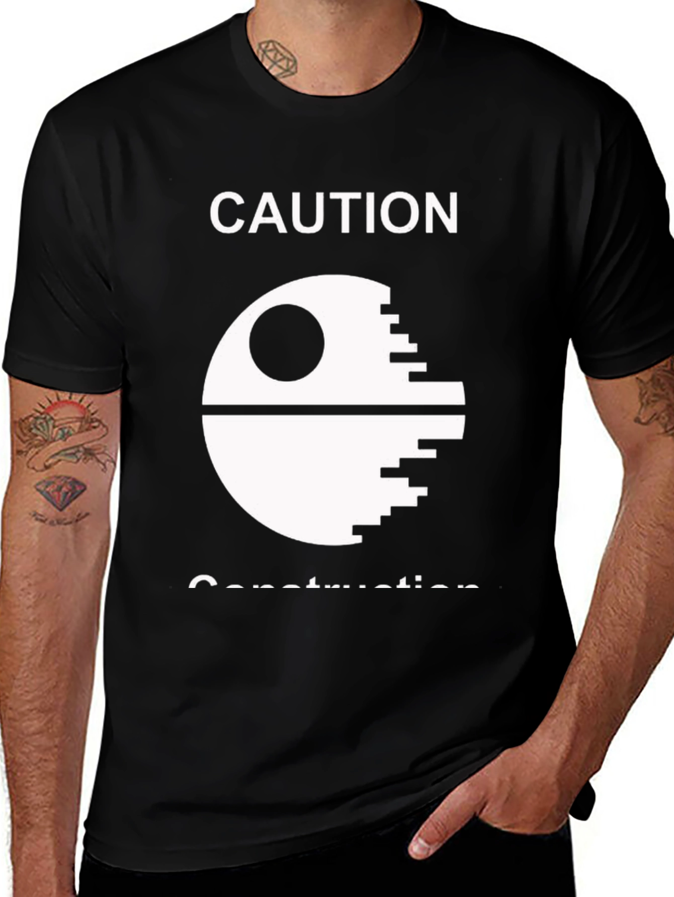 Caution Death Star Construction T-Shirt