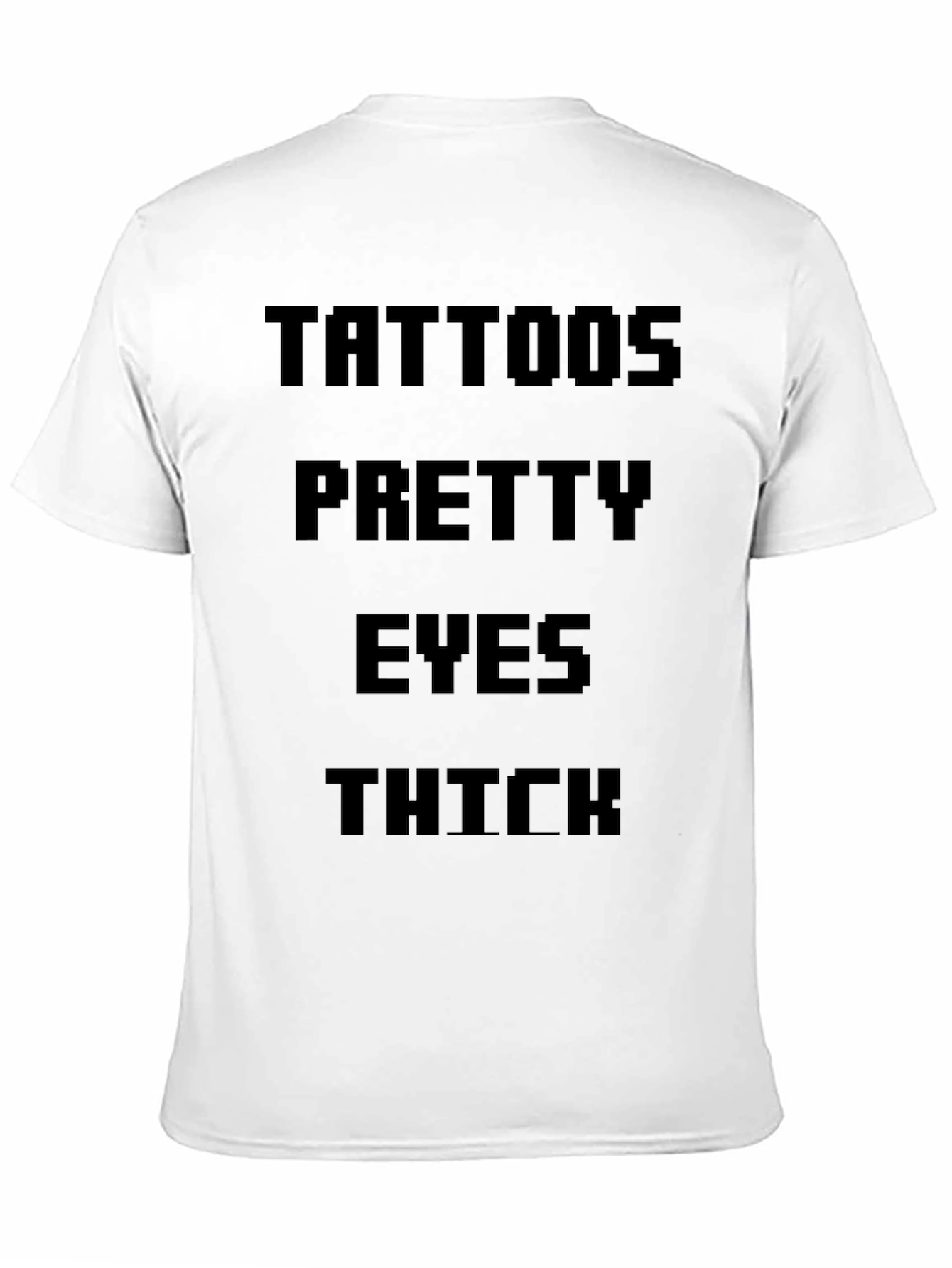 Tattoos Pretty Eyes Thick Mens Black T-Shirt