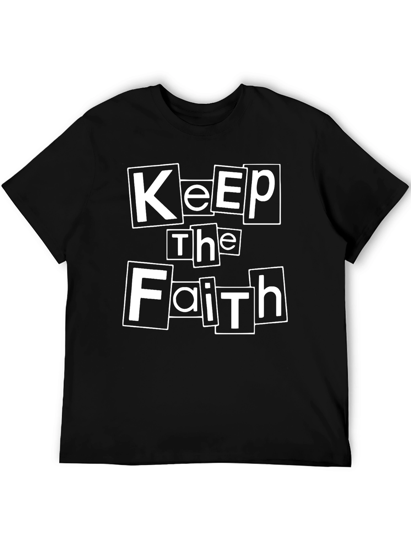 Keep The Faith Black Graphic T-Shirt