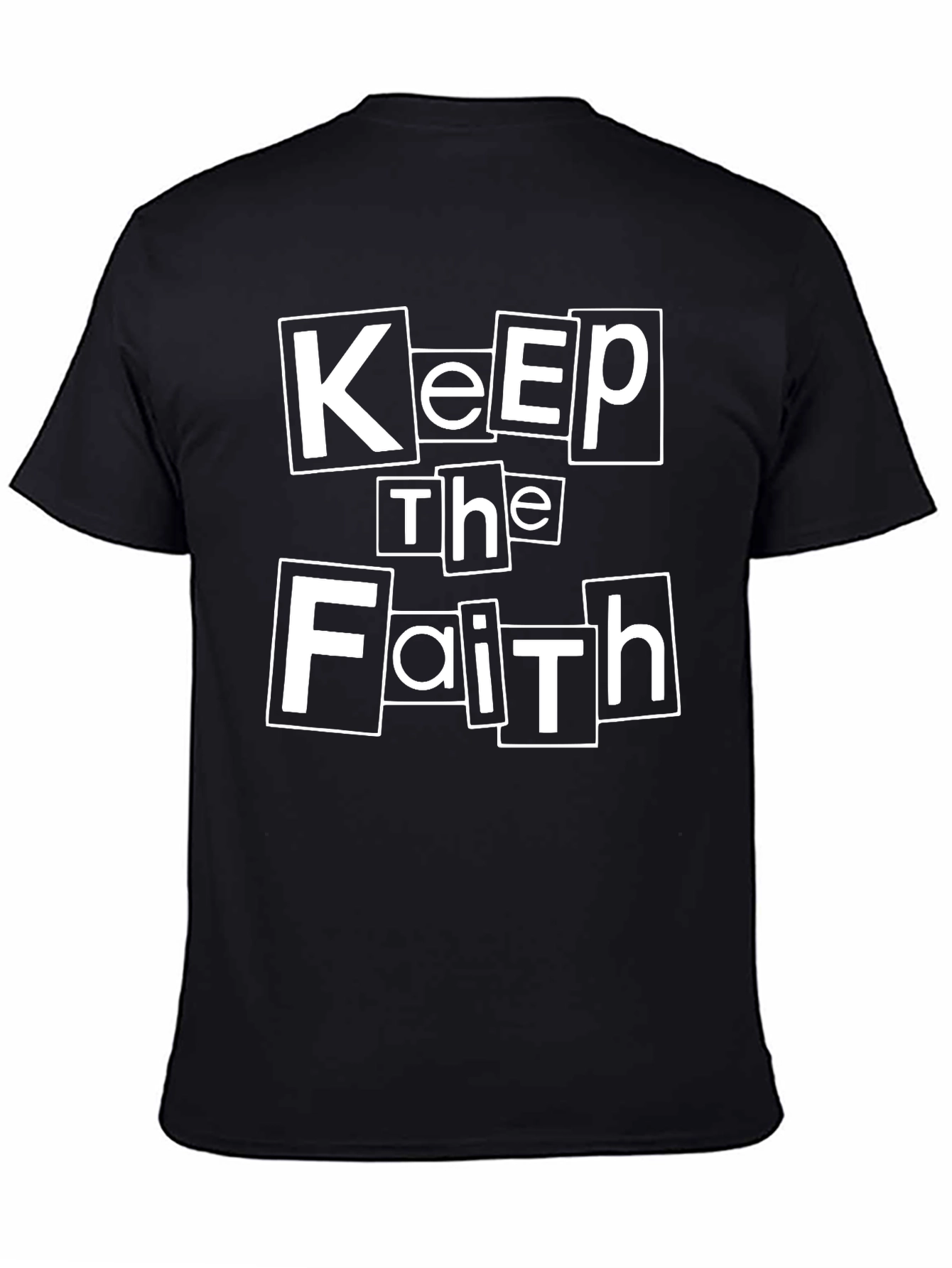 Keep The Faith Black Graphic T-Shirt