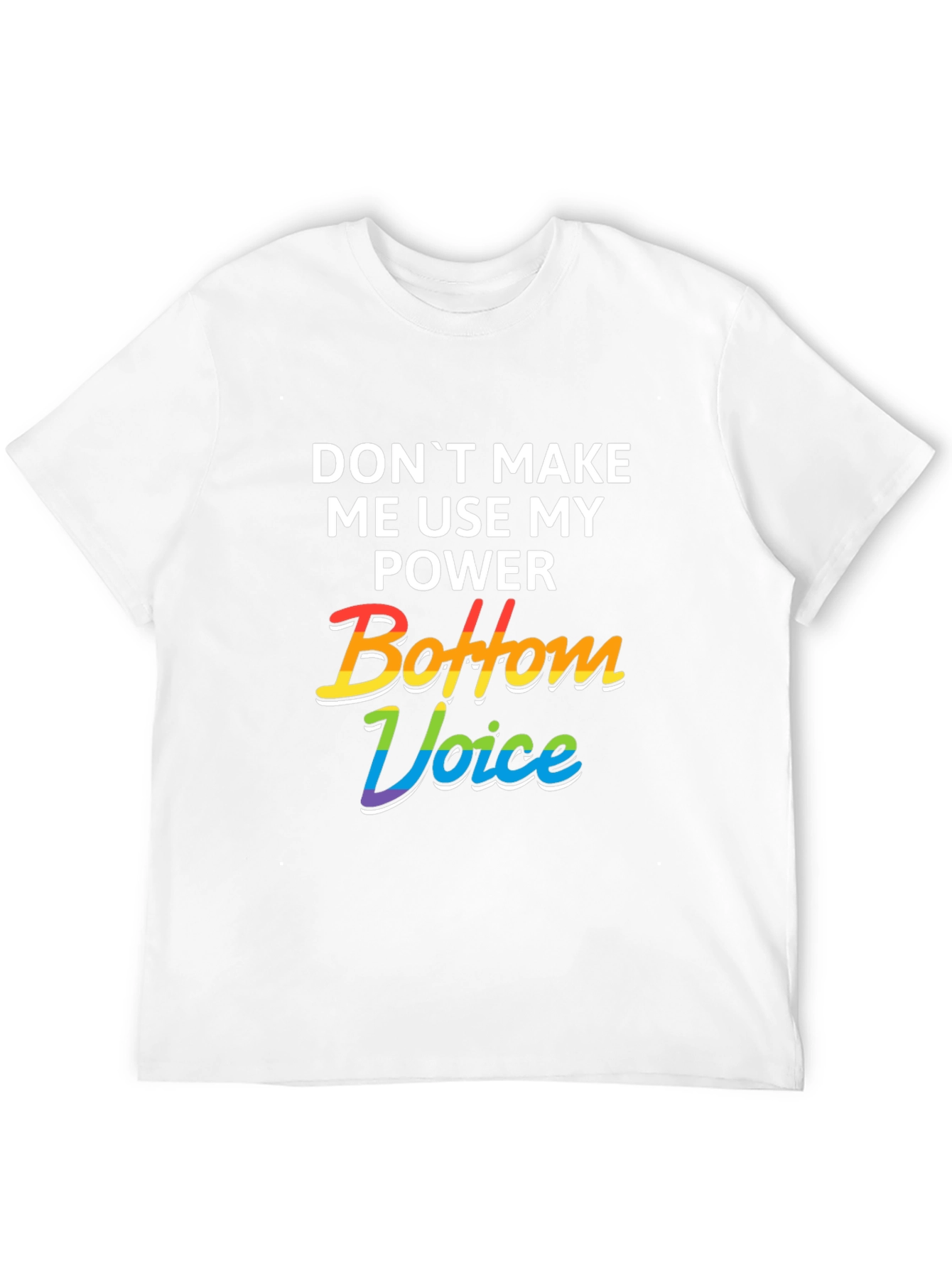 Bottom Voice Power Tee - LGBTQ+ Pride T-Shirt