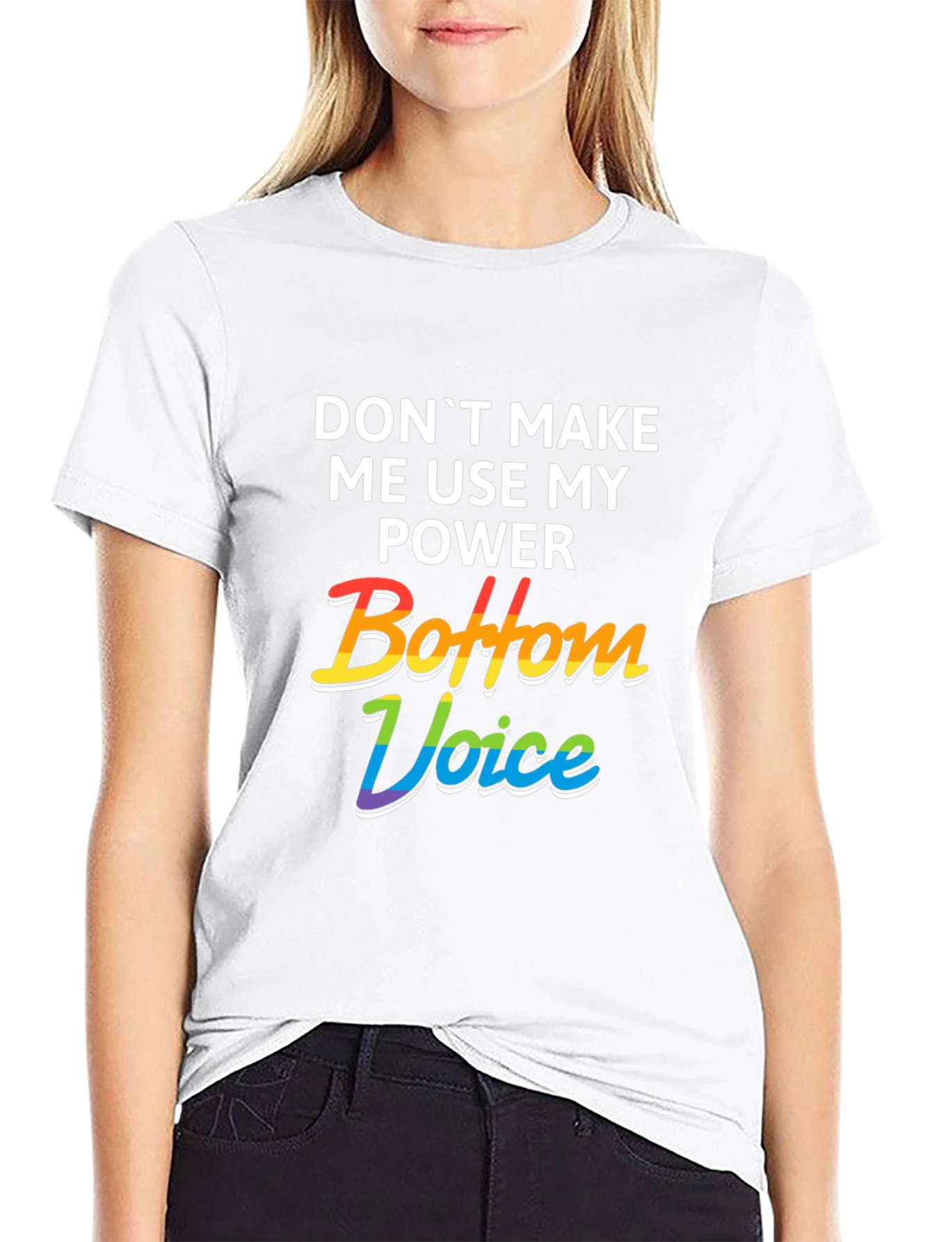 Bottom Voice Power Tee - LGBTQ+ Pride T-Shirt