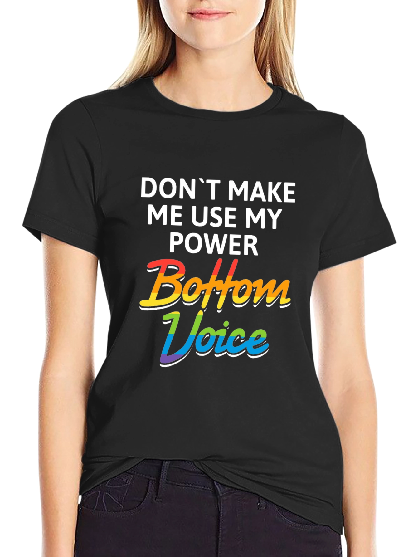 Bottom Voice Power Tee - LGBTQ+ Pride T-Shirt