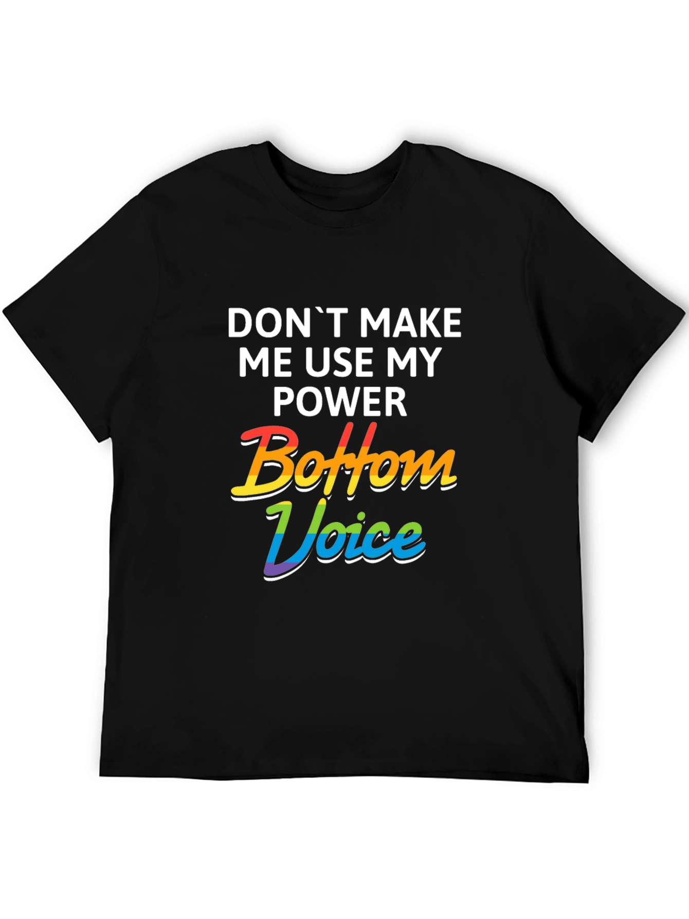 Bottom Voice Power Tee - LGBTQ+ Pride T-Shirt